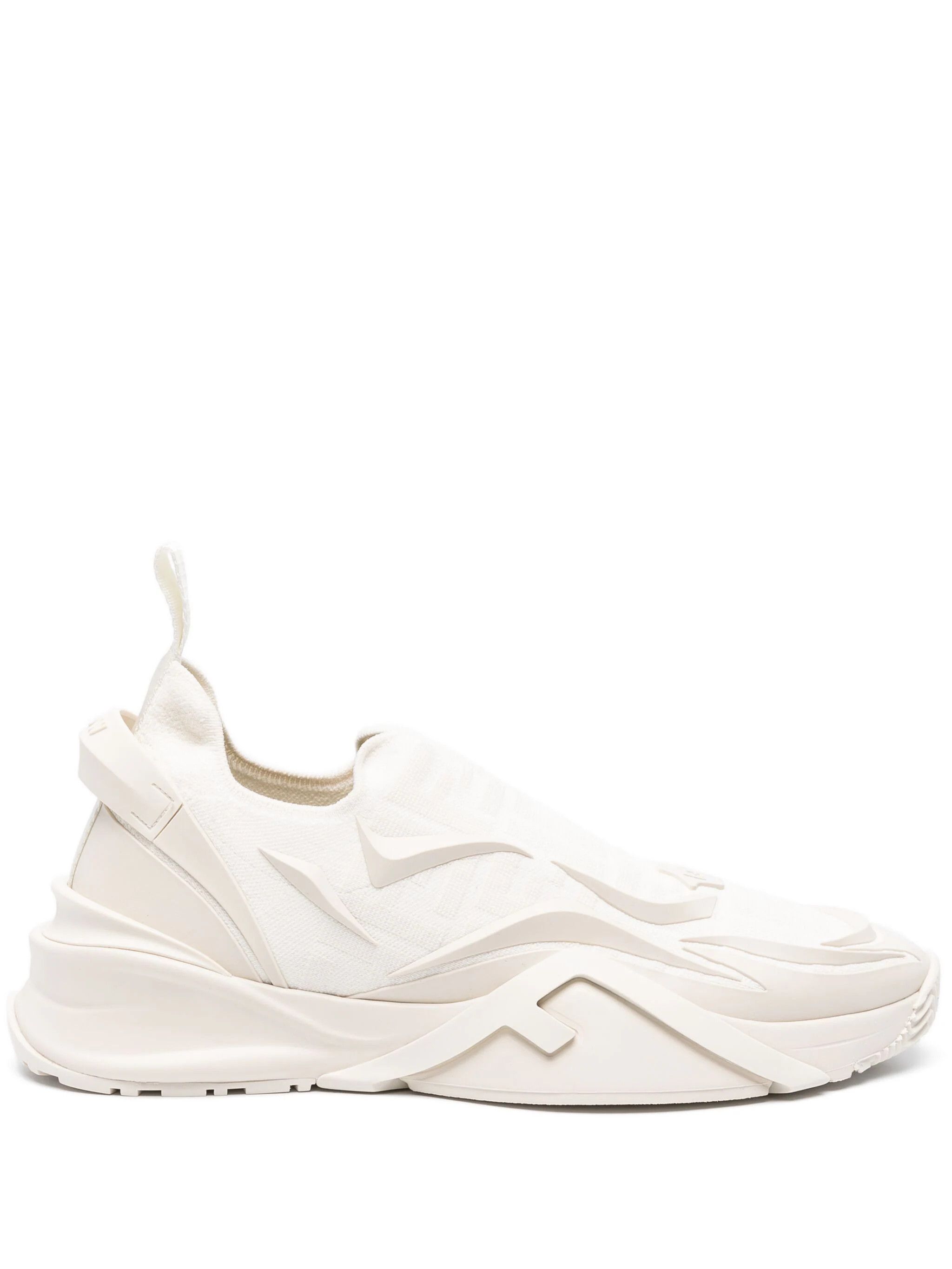 Fendi o1w1db10724 Flow Mesh Sneakers in Ivory Size US 9 / EU 42 - 1 Thumbnail