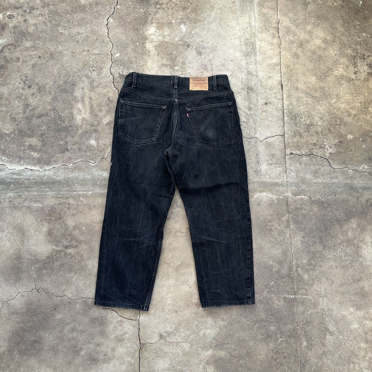 Levi's × Vintage Vintage Levis 550 Relaxed Fit Stone Wash Denim Size US 38 / EU 54 - 2 Thumbnail