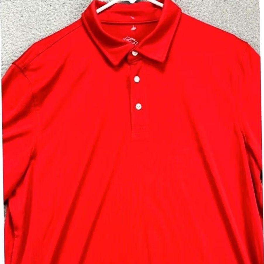 Vintage St. Johns Bay Polo Shirt Mens Large Red Golf Quick-Dri Classic Fit Short Sleeve Collared Shirt Mens Red Golf Shirt Quick-Dri Classic Fit Size US L / EU 52-54 / 3 - 2 Thumbnail