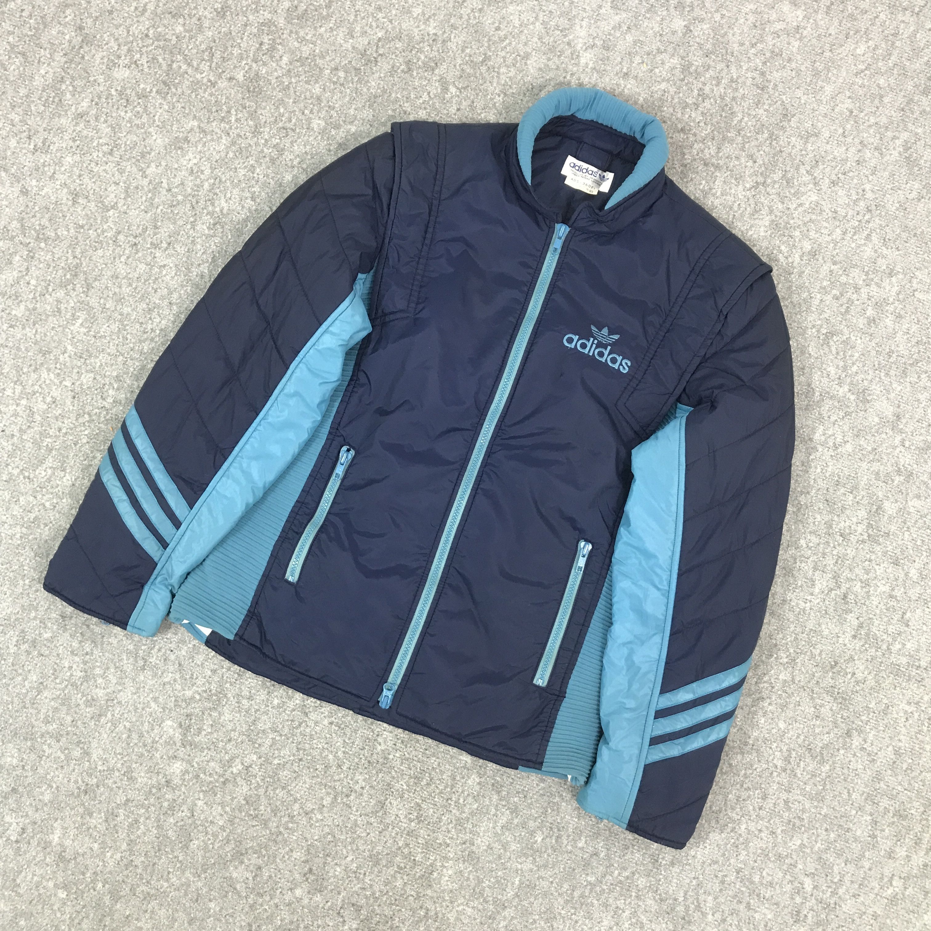 Adidas × Vintage 90s ADIDAS ZIPPER JACKET Size US L / EU 52-54 / 3 - 5 Thumbnail