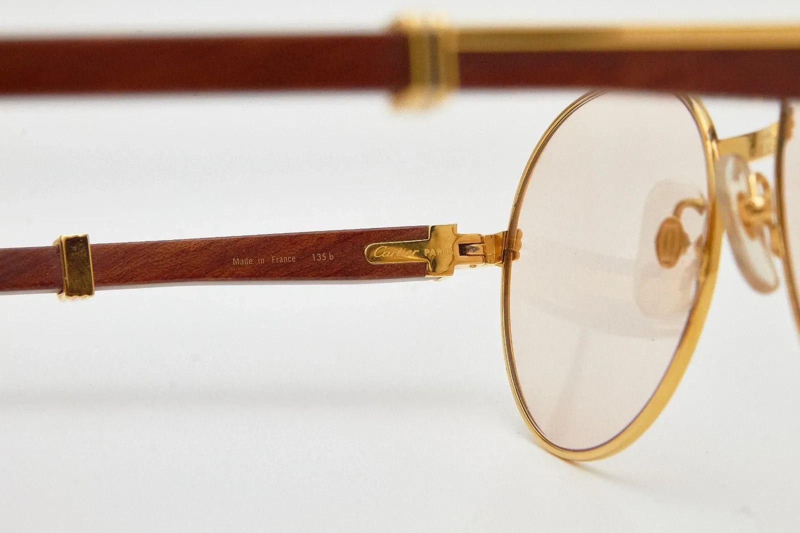 Cartier Sunglasses Cartier Bagatelle Bubinga Wood Size ONE SIZE - 14 Thumbnail