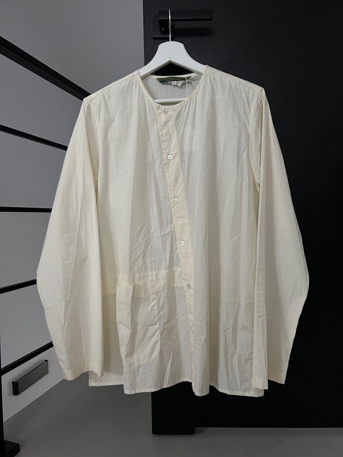 Paul Harnden Shoemakers SS2017 GRANDPA SHIRT COTTON MOSS PRINT