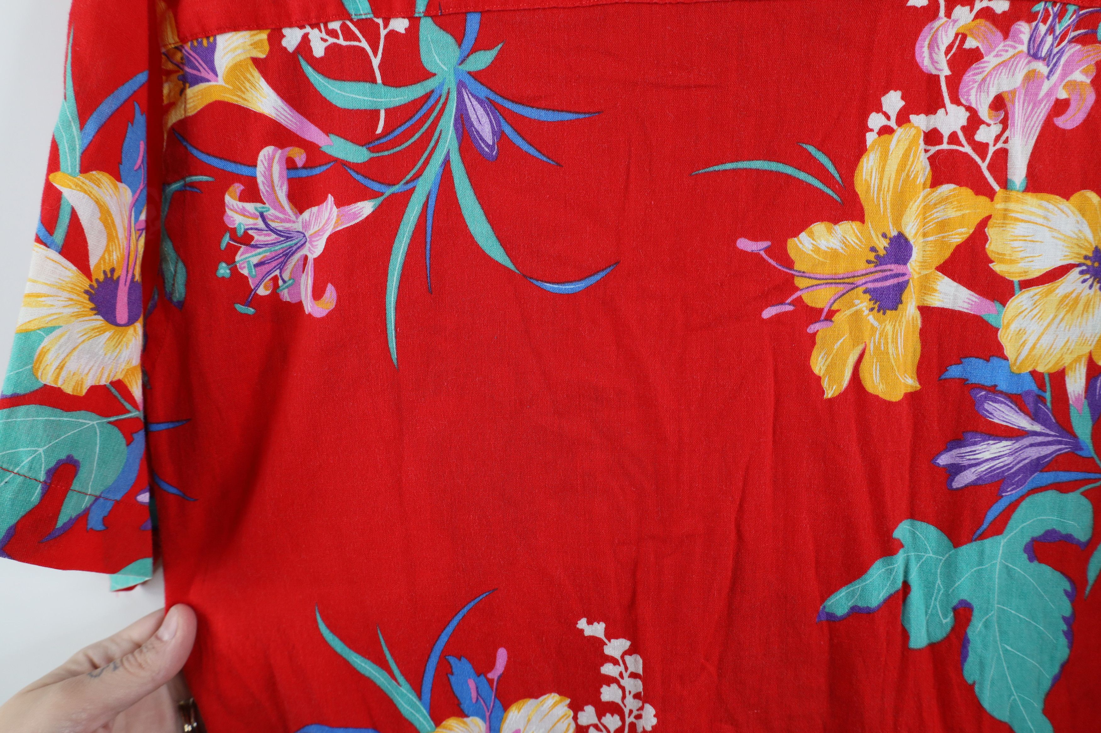 Vintage Vintage 70s Streetwear Flower Hawaiian Button Shirt USA Size US M / EU 48-50 / 2 - 10 Thumbnail