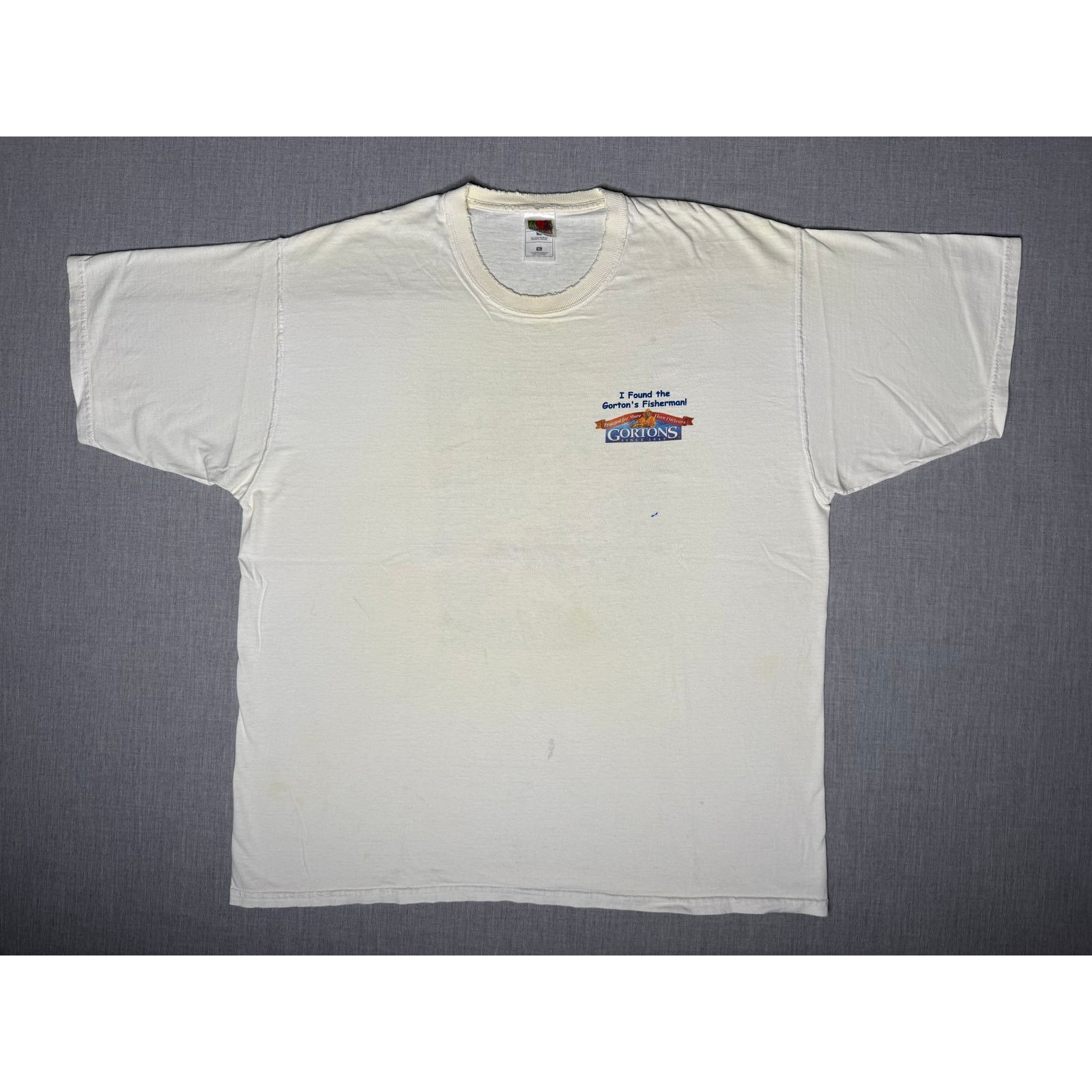 Fruit Of The Loom × Vintage Vintage Y2K Gorton Fisherman Double Sided T-shirt XL Size US XL / EU 56 / 4 - 2 Thumbnail