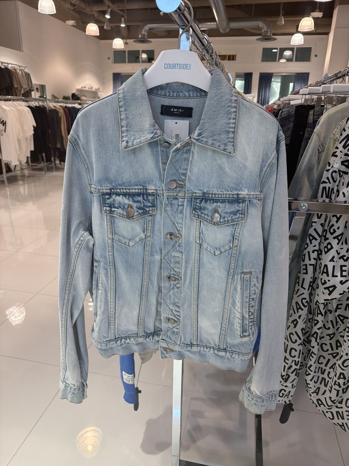 Amiri Amiri Light Wash Denim Jacket Size US M / EU 48-50 / 2 - 1 Thumbnail