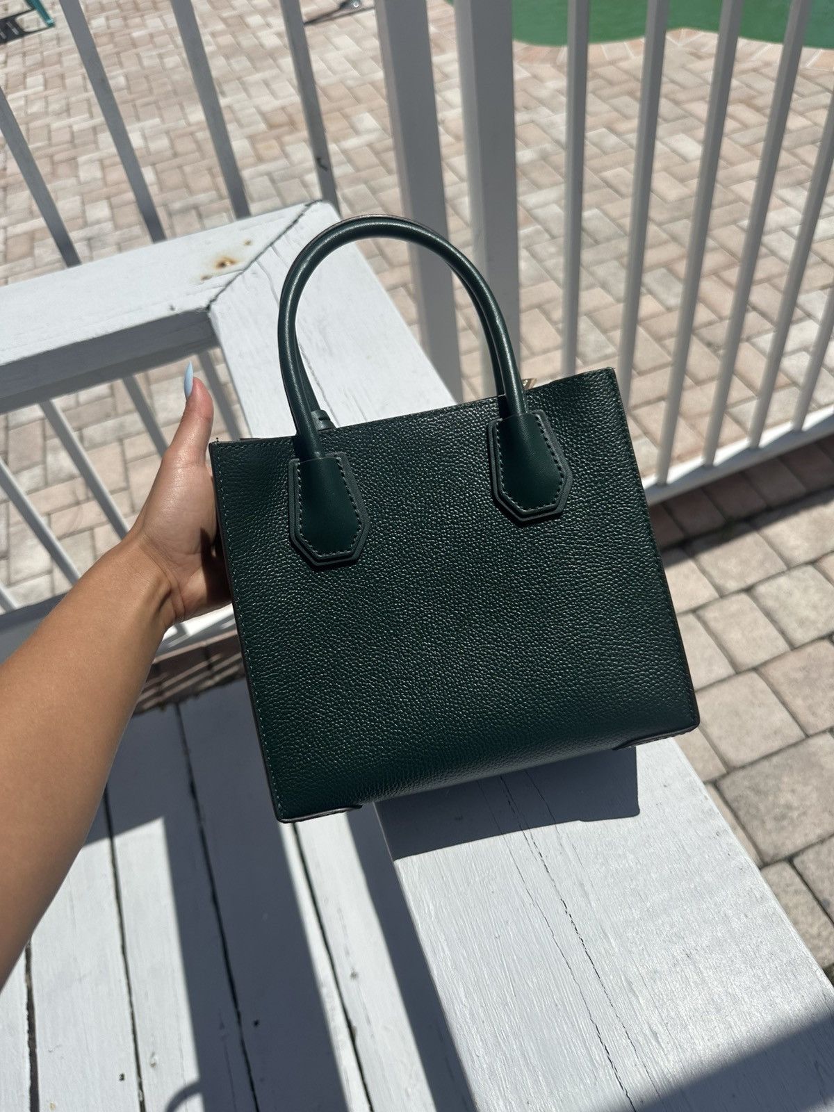 Michael Kors Dark Green Michael Kors Handbag Size ONE SIZE - 3 Thumbnail