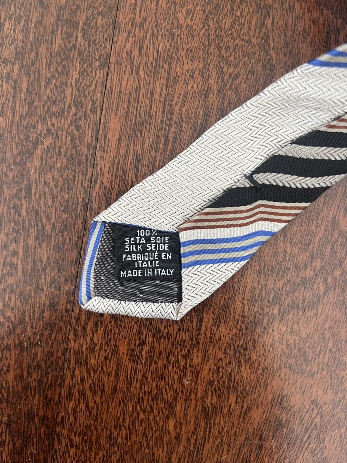 Designer × Gianfranco Ferre Gianfranco Ferre Silk Striped Tie Size ONE SIZE - 4 Thumbnail