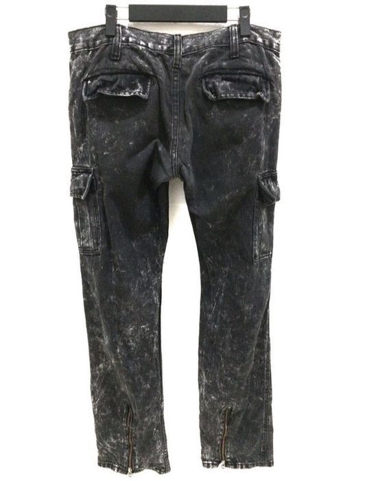 Seditionaries Japanese Brand K.U.I Acid Wash Multipocket Cargo Pant Size US 34 / EU 50 - 5 Thumbnail