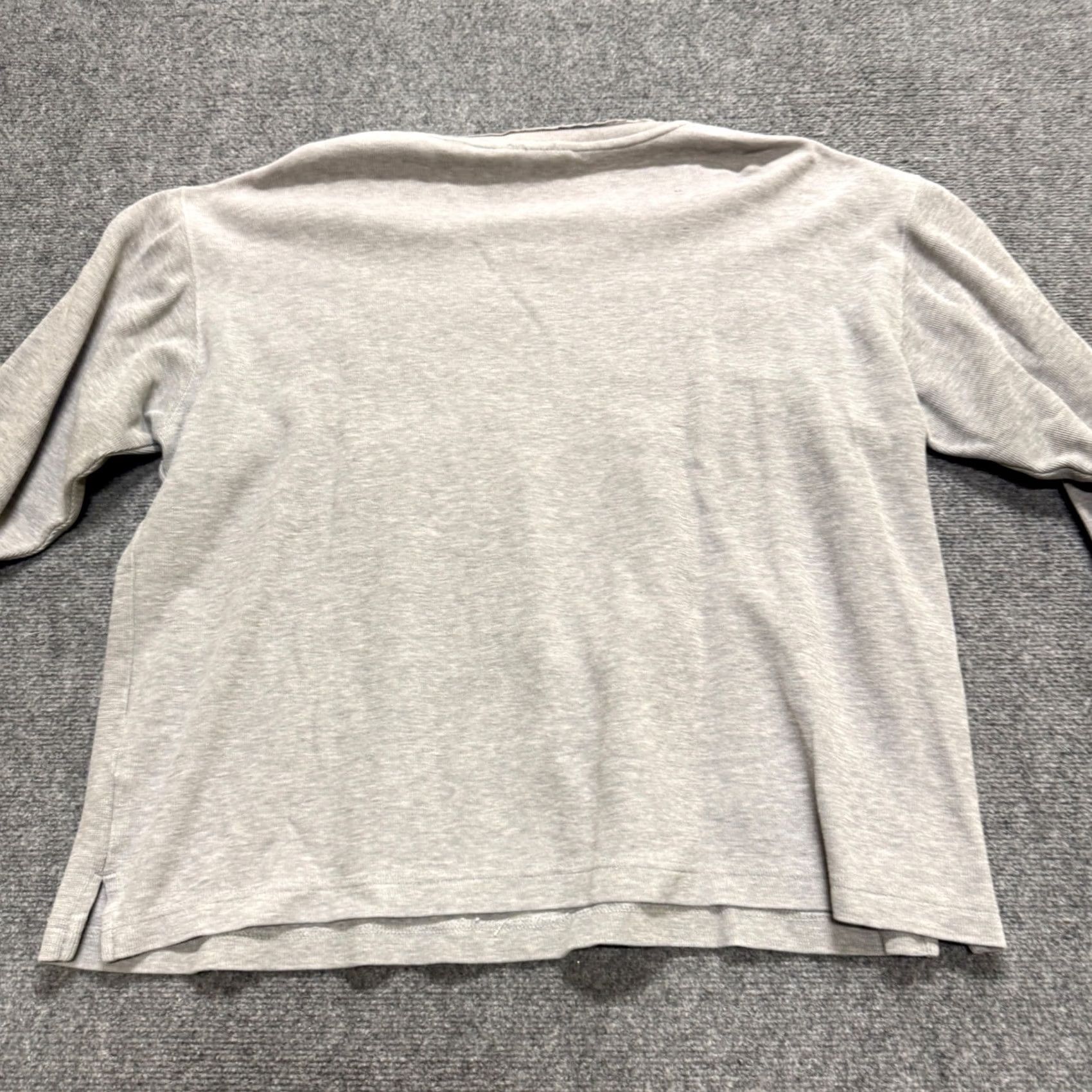 Vintage St John's Bay Long-sleeve Shirt Mens XL Gray Distressed Striped Blue Pullover Shirt Size US XL / EU 56 / 4 - 6 Thumbnail
