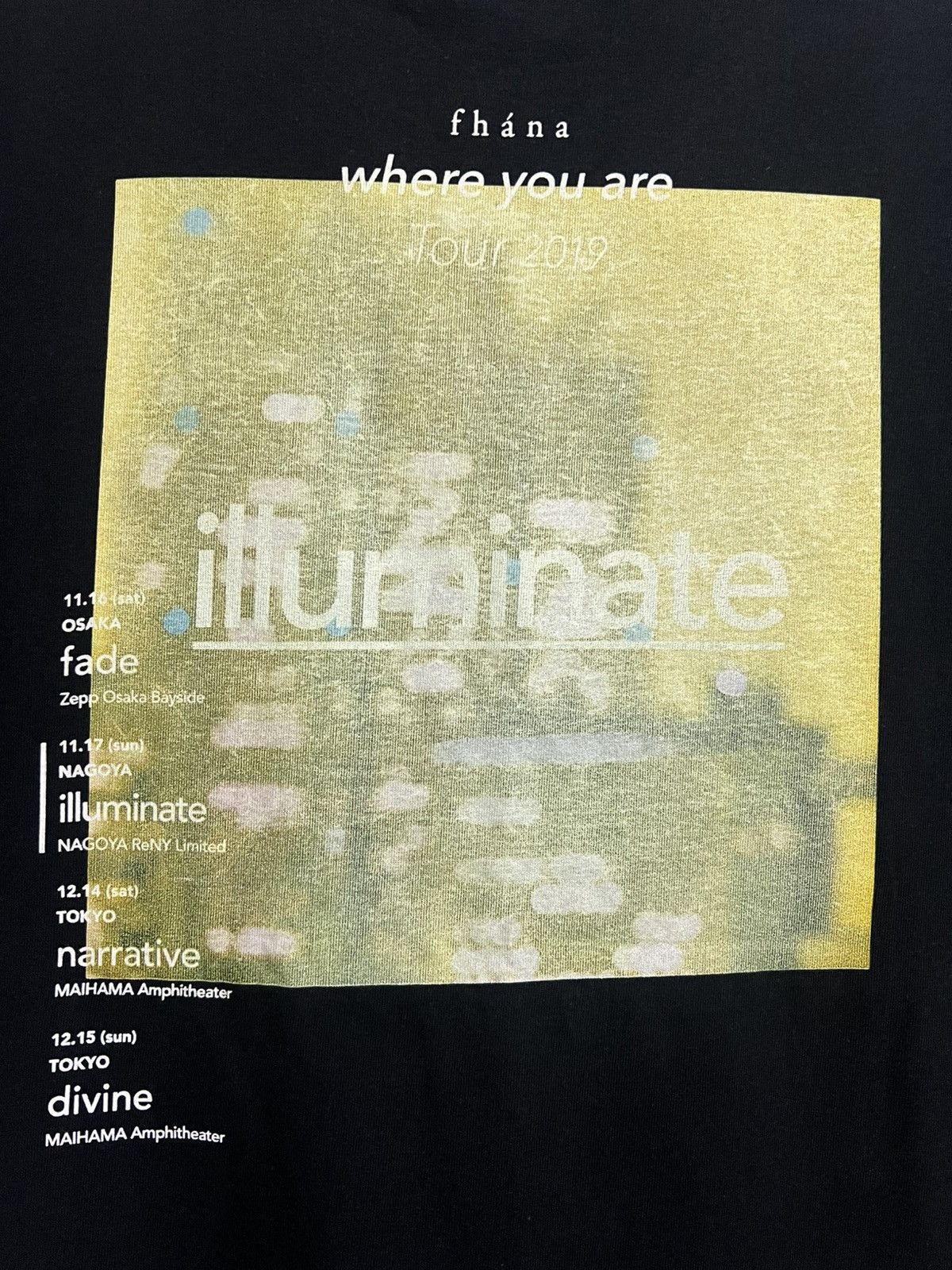 Band Tees Fhana Where You Are Tour 2019 Tee Japan Band “illuminate” L Size US L / EU 52-54 / 3 - 14 Thumbnail