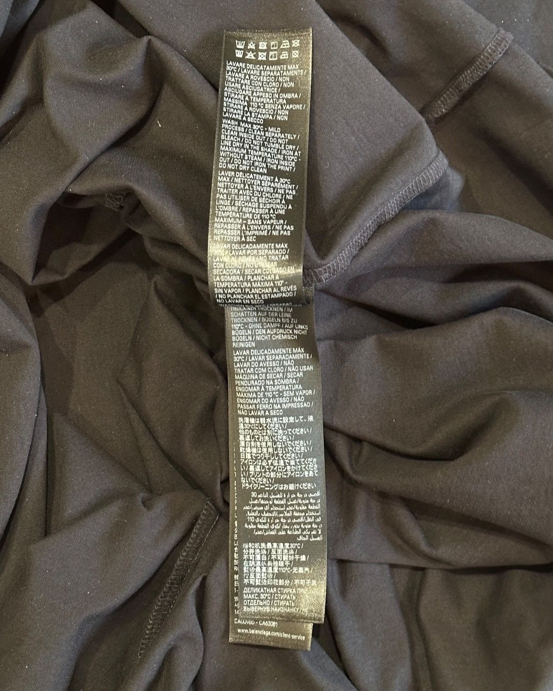 Balenciaga Balenciaga Security Tape Logo T-Shirt Oversized Size US L / EU 52-54 / 3 - 10 Thumbnail