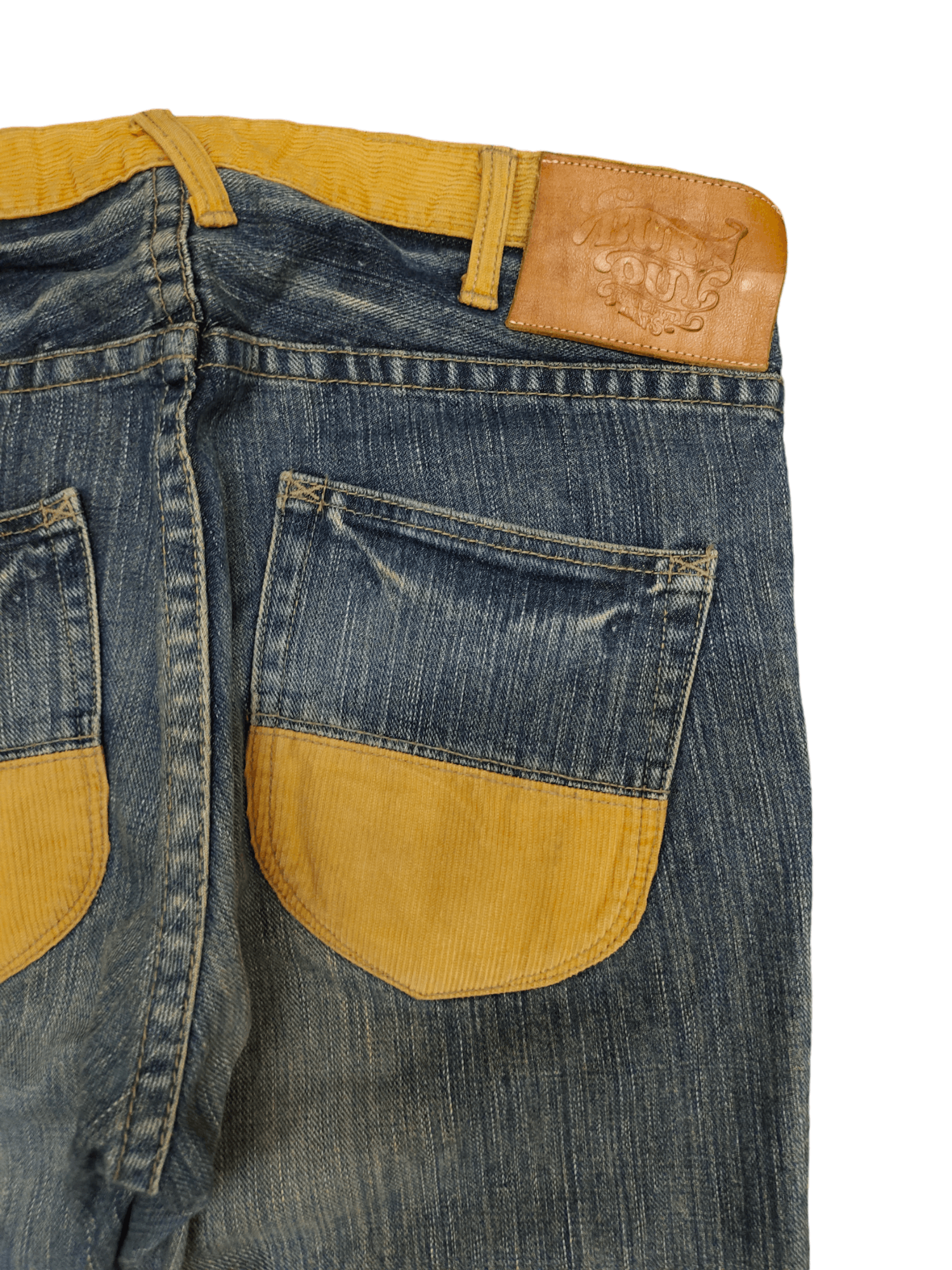 Hysteric Glamour × Undercover Burnout Japan Paisley Custom Faded Clawmark Denim Jeans Size US 31 - 12 Thumbnail