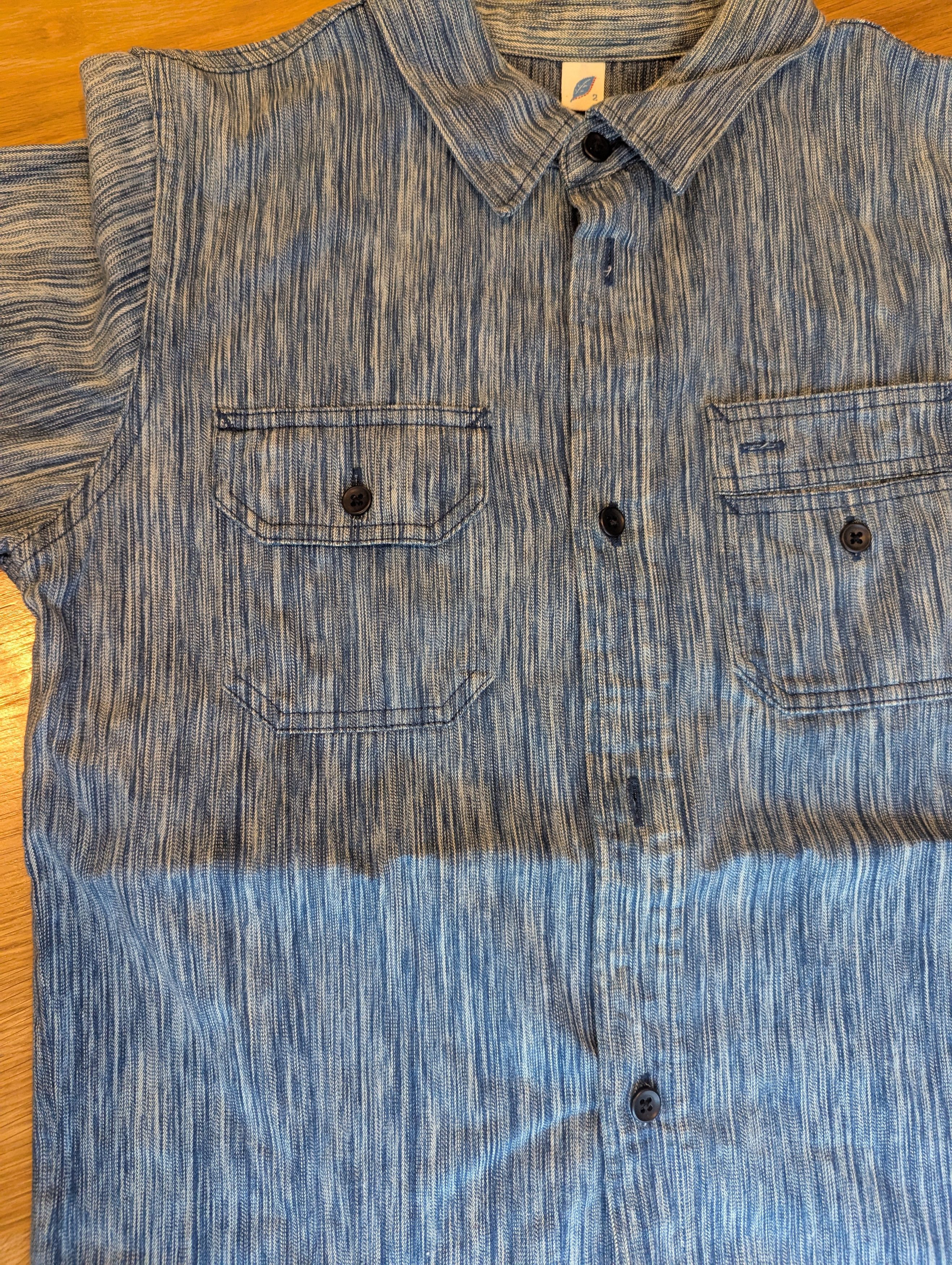 Pure Blue Japan Pure Blue Japan Kasuri dyed Workshirt Size US S / EU 44-46 / 1 - 2 Thumbnail