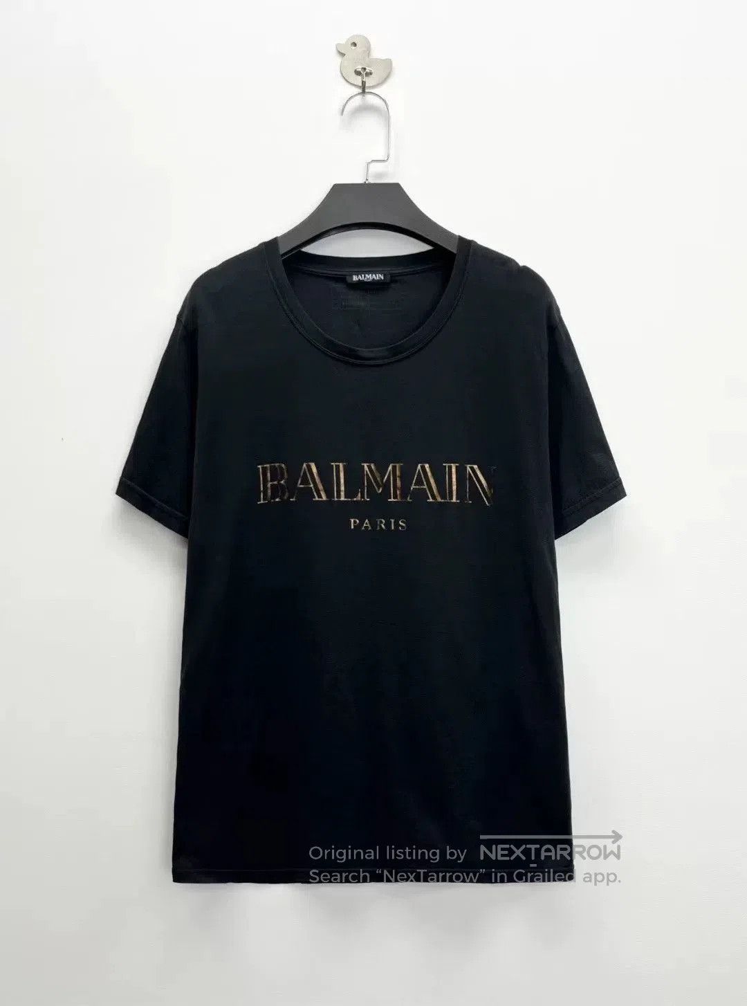 Balmain Balmain Golden Logo Black Short Sleeve. Size S / US 4 / IT 40 - 1 Thumbnail