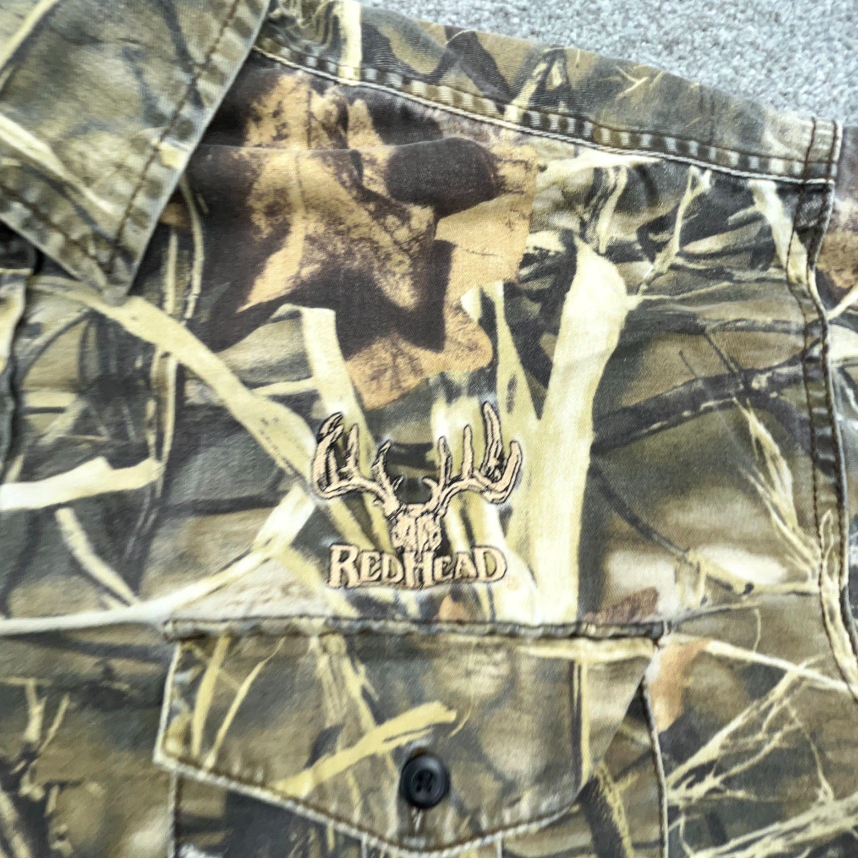Denime VINTAGE RedHead Shirt Men XL Camo Button Up Twill Denim Advantage Skate Y2K Hunt Size US XL / EU 56 / 4 - 4 Thumbnail