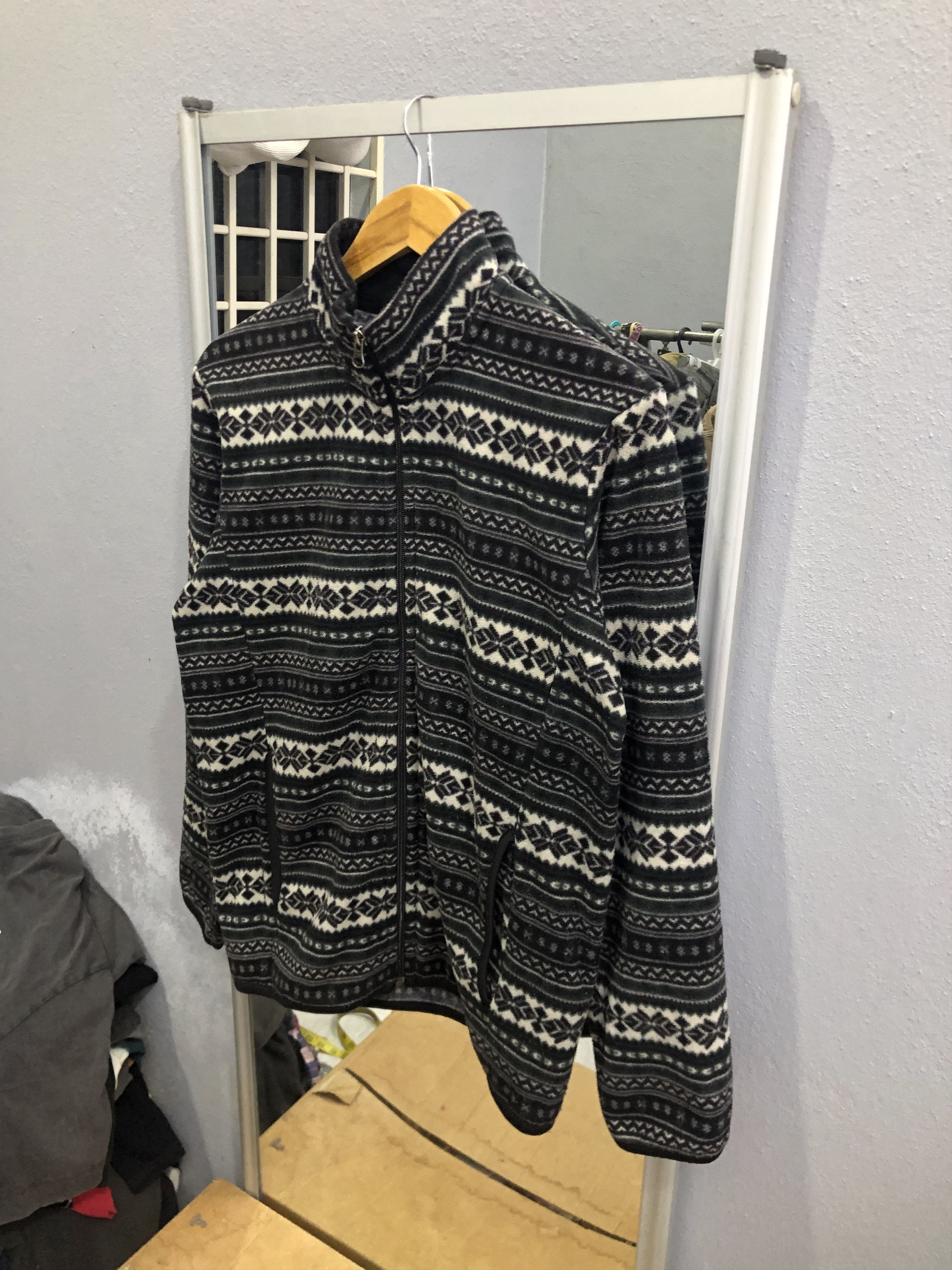 Uniqlo Uniqlo Fair Isle Nordic Fleece Full Zip Jacket Size US M / EU 48-50 / 2 - 2 Thumbnail