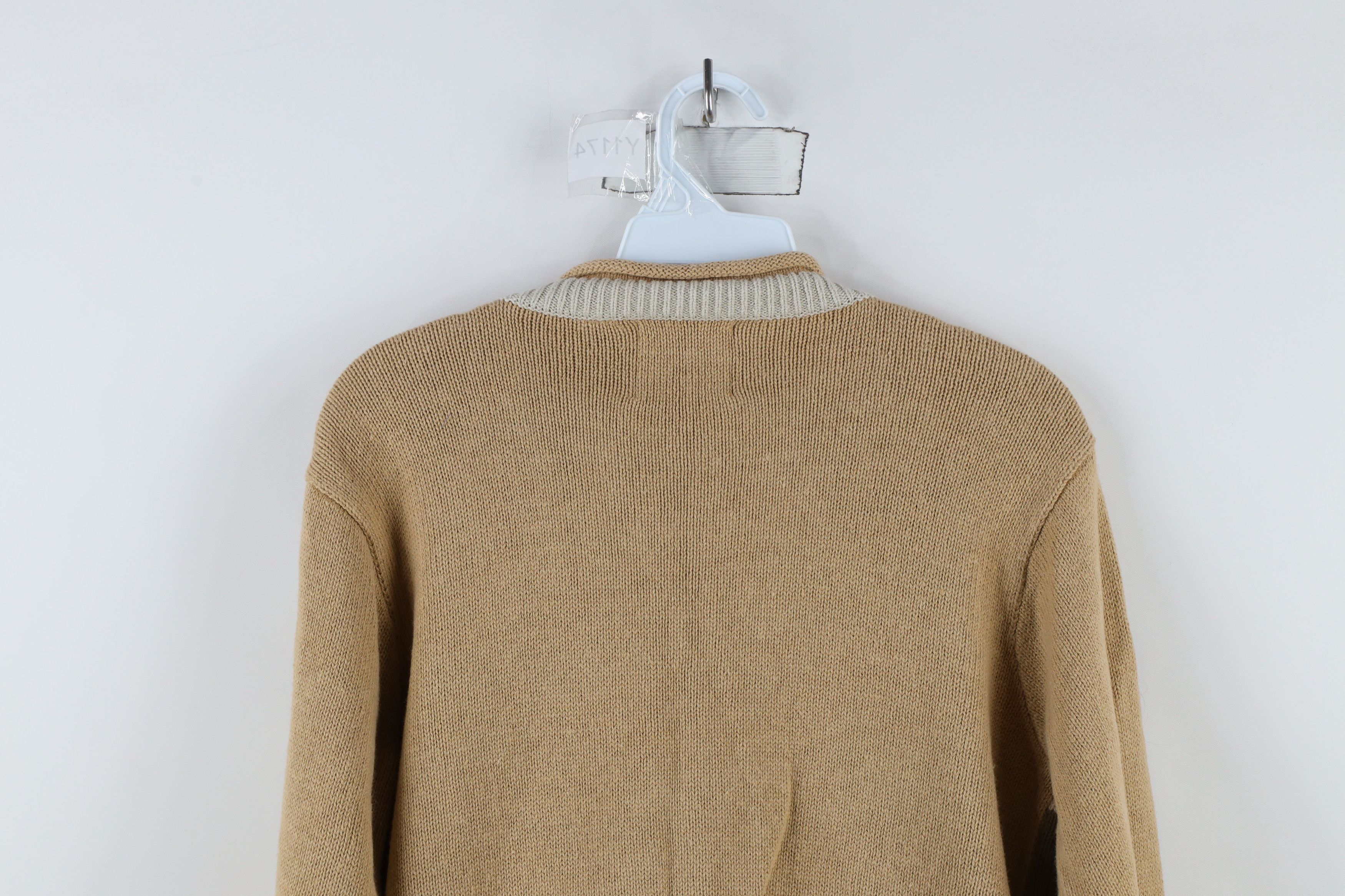 Vintage Vintage 90s Streetwear Autumn Leaf Knit Cardigan Sweater Size S / US 4 / IT 40 - 10 Thumbnail