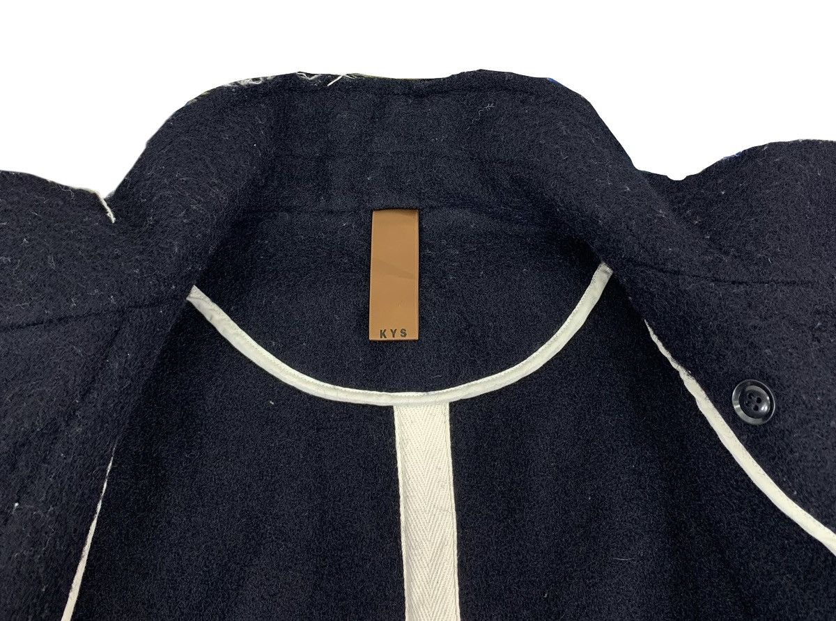 Japanese Brand Vintage Japanese Fabric KYS Diconstructed Wool Jacket Size US L / EU 52-54 / 3 - 10 Thumbnail