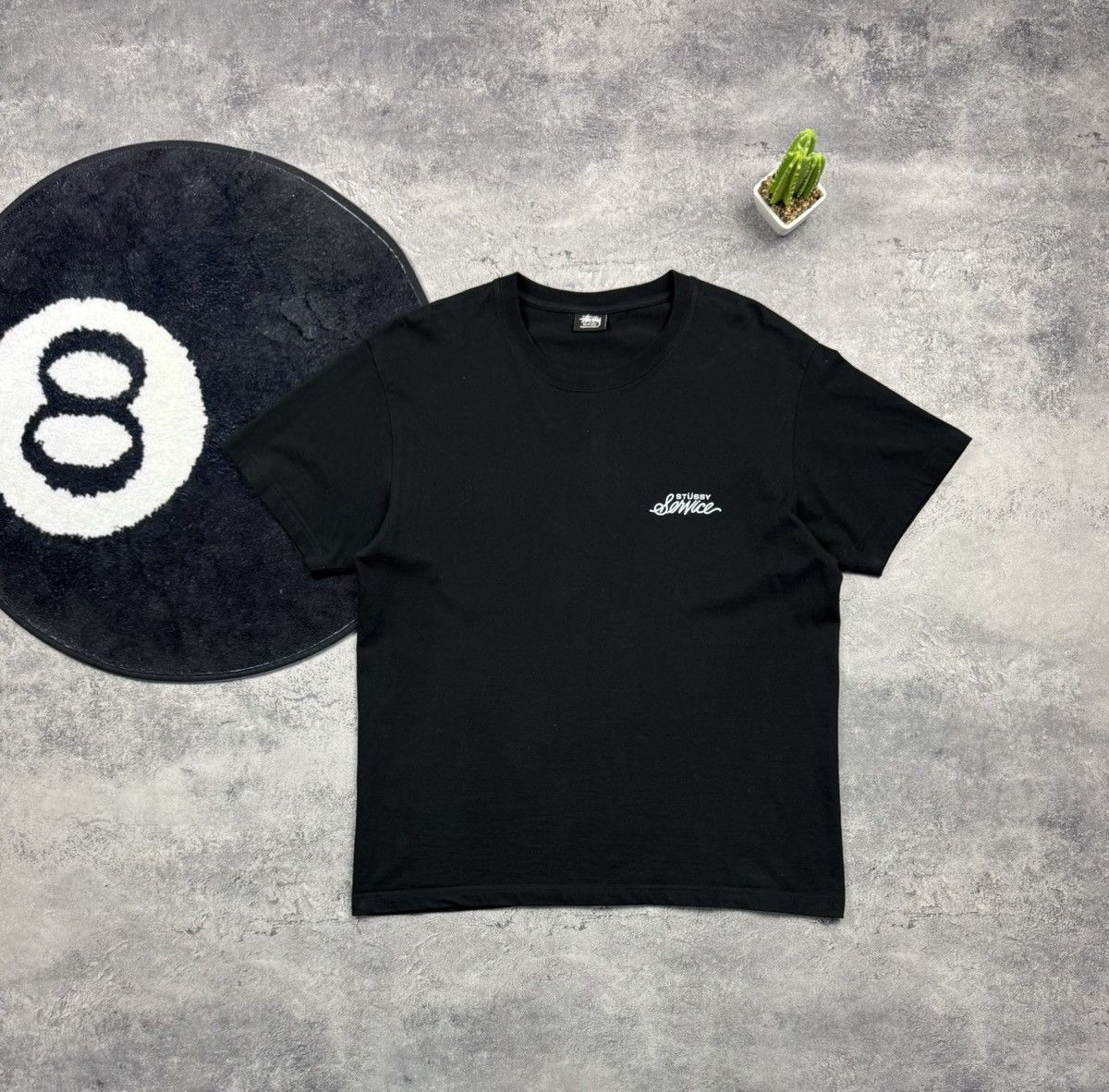Stussy Stüssy Service Script Logo T-Shirt - Old Stock Style Graphic Size US M / EU 48-50 / 2 - 2 Thumbnail