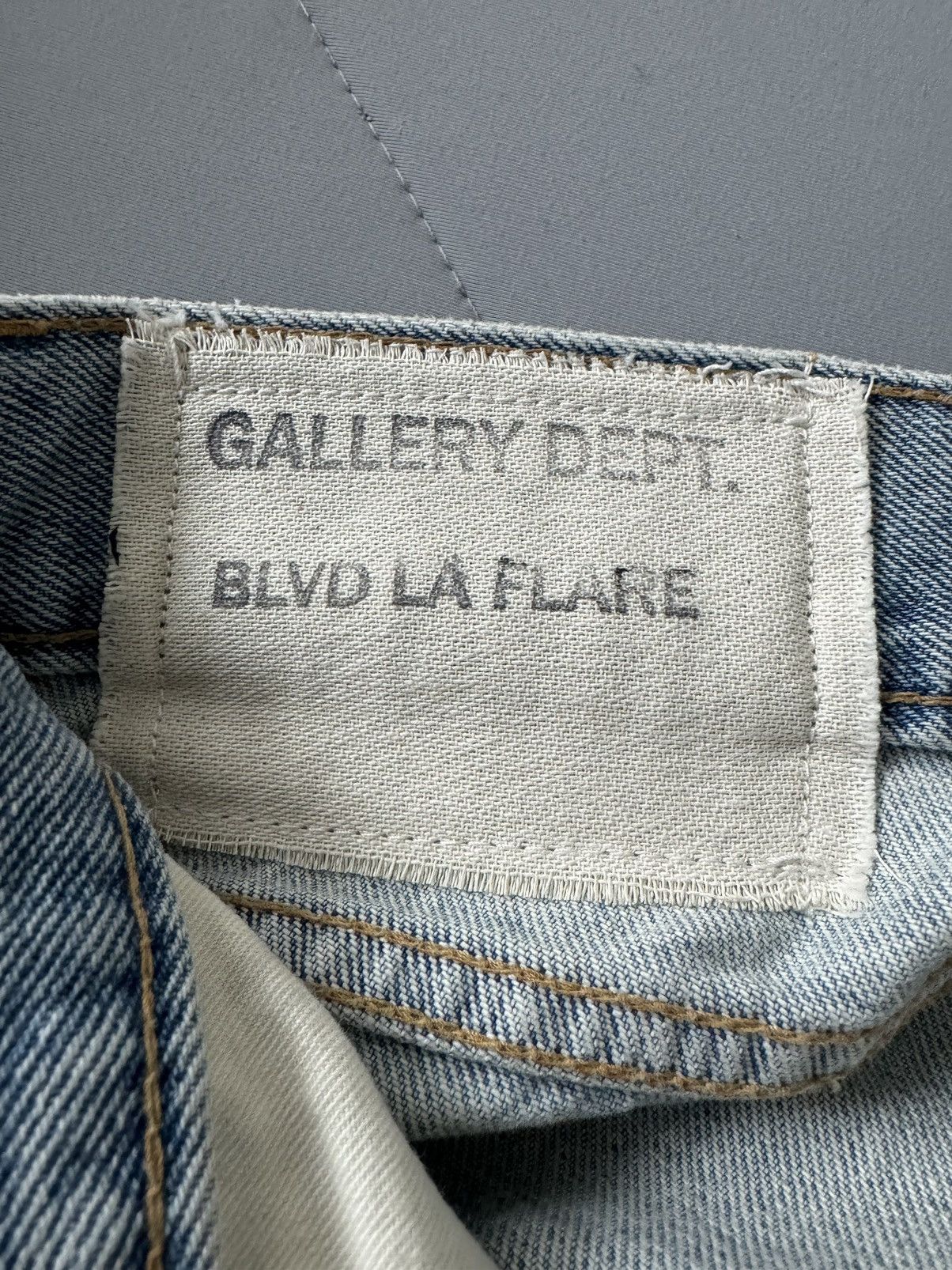 Gallery Dept. Gallery Dept. Blvd LA Flare Indigo Blue Flared Jeans 34x36 Size US 34 / EU 50 - 5 Thumbnail