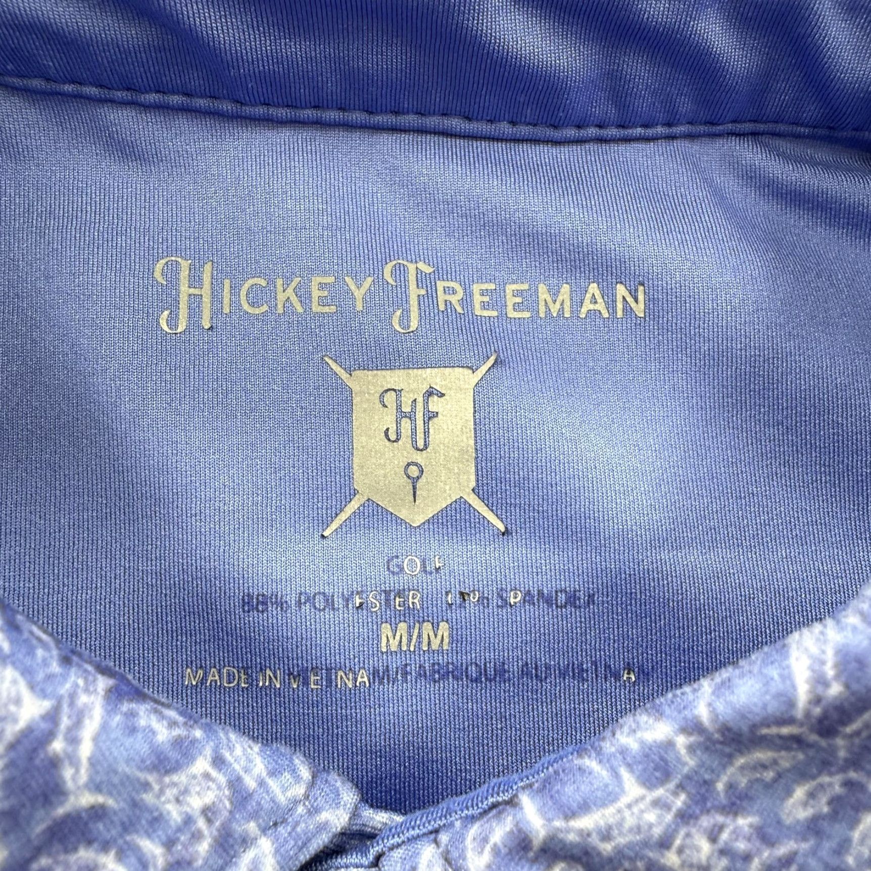 Vintage Hickey Freeman Golf Polo Shirt Mens Medium Blue Floral Performance Stretch Polo Golf Shirt Mens Medium Blue Floral Size US M / EU 48-50 / 2 - 3 Thumbnail