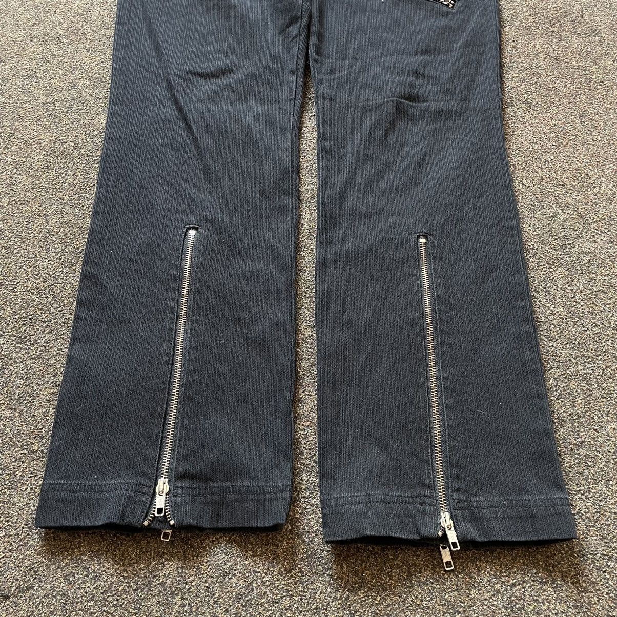 Vintage Y2K Baggy Cargo Pants Multi Pocket Distressed Streetwear Size 32" / US 10 / IT 46 - 4 Thumbnail