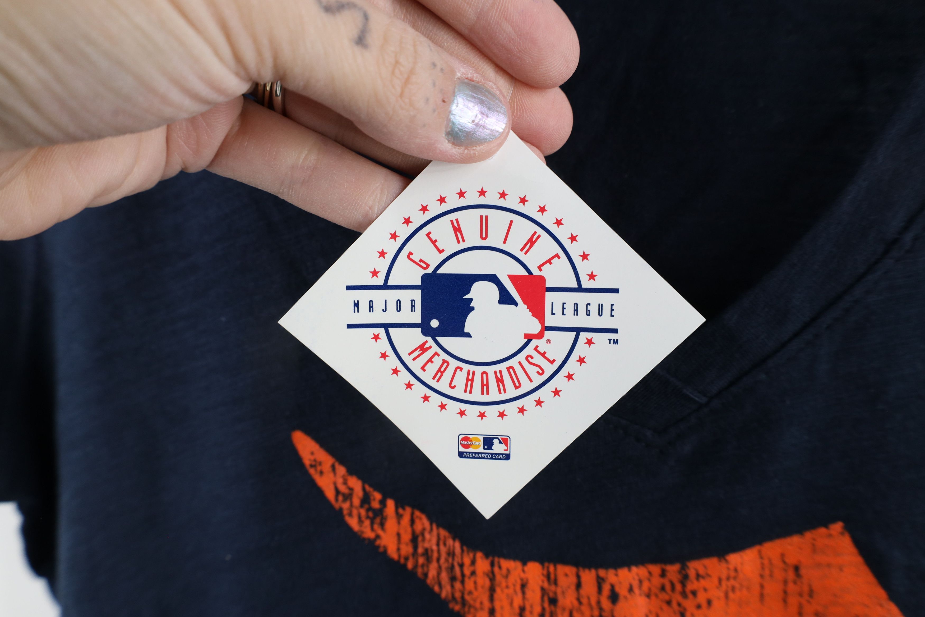 Vintage Deadstock Y2K English Detroit Tigers Baseball V-Neck T-Shirt Size M / US 6-8 / IT 42-44 - 6 Thumbnail