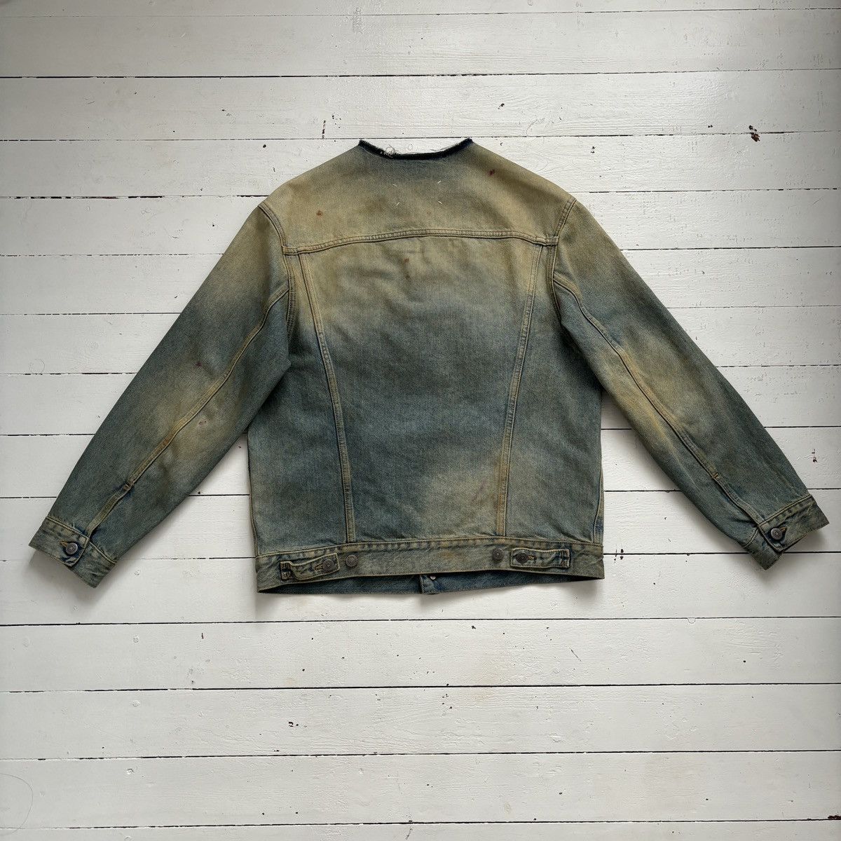 Maison Margiela Maison Margiela raw cut collar denim jacket Size US M / EU 48-50 / 2 - 5 Thumbnail