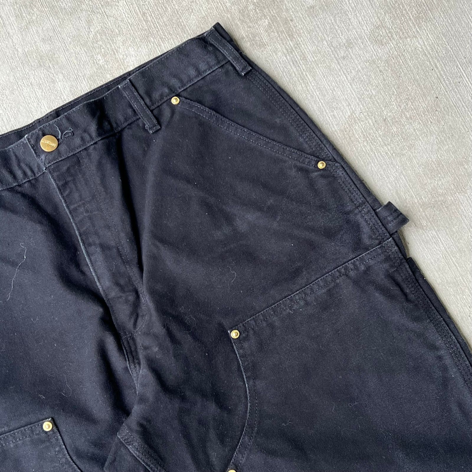 Carhartt × Vintage Carhartt black double knee work wear carpenter pants Size US 34 / EU 50 - 3 Thumbnail