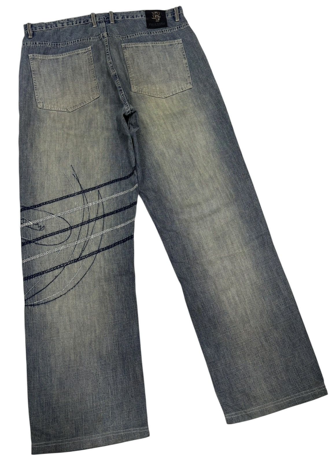 Kapital Baggy Jeans Phat Farm Embroidery Rare Design Jeans Size US 38 / EU 54 - 4 Thumbnail