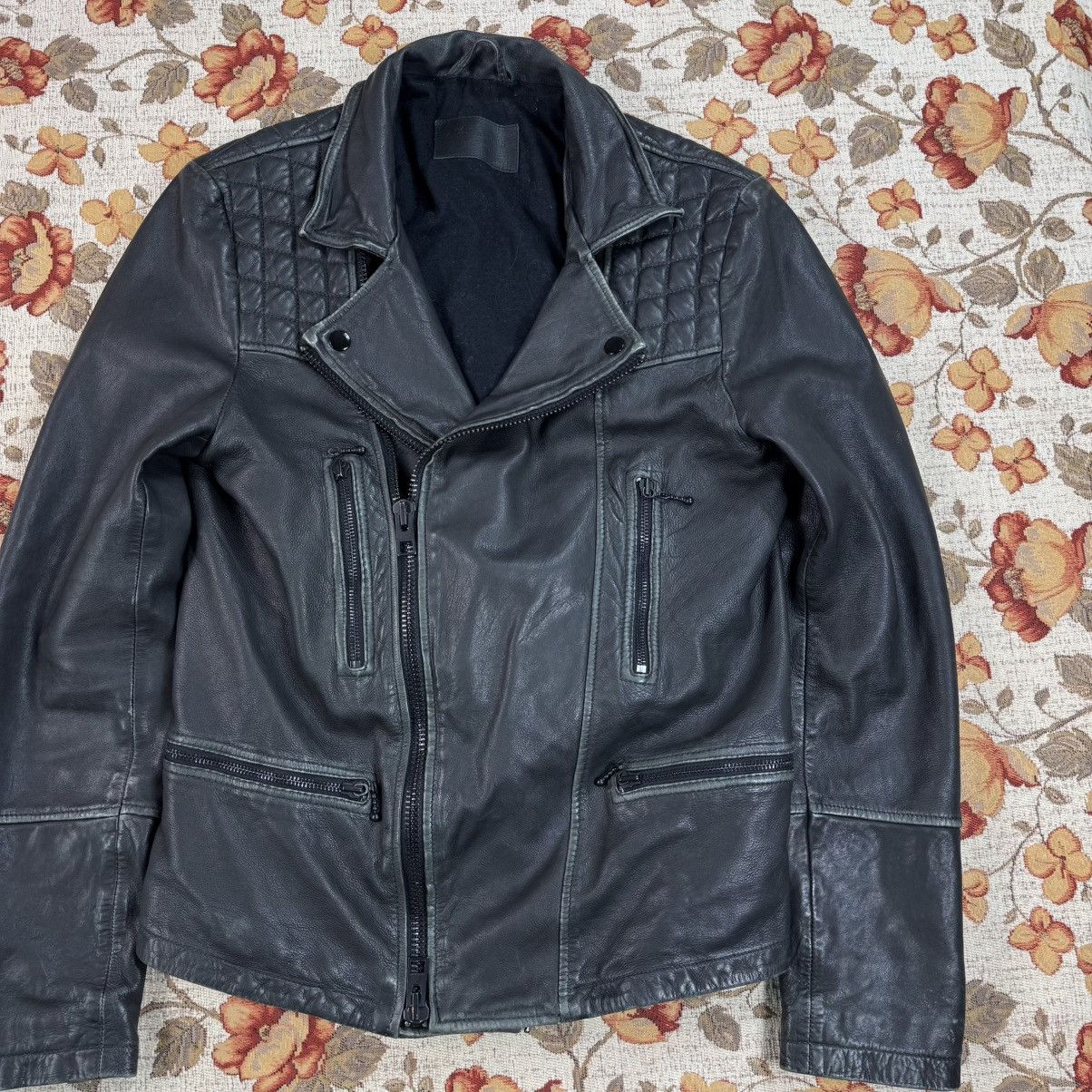 Allsaints × Yves Saint Laurent All Saints Lamb Leather Cargo Biker Jacket Avant Garde Japan Size US XS / EU 42 / 0 - 2 Thumbnail