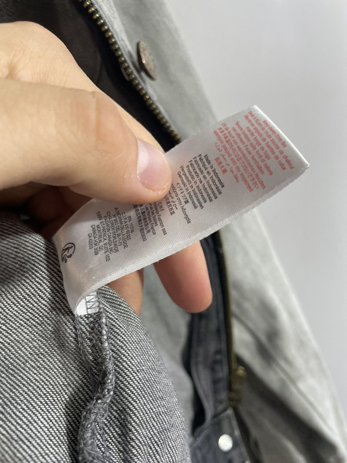 Zadig & Voltaire Zadig & Voltaire ROCK Gray Denim jacket size 16 Size M / US 6-8 / IT 42-44 - 17 Thumbnail