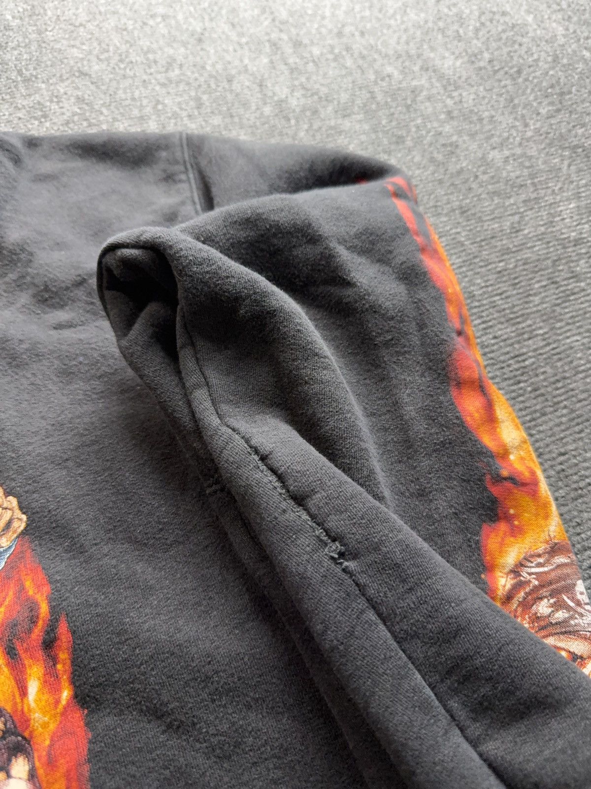Harley Davidson Flaming Skull Biker Zip Hoodie Chopper Motorcycle Graphic Size US M / EU 48-50 / 2 - 9 Thumbnail