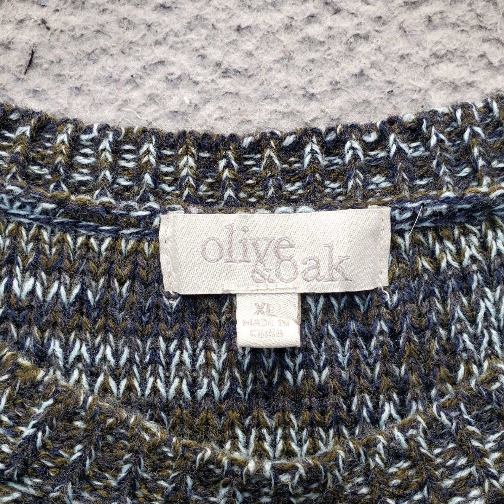 Olive Olive & Oak Sweater Womens XL Multicolor Soft & Cozy Cable Knit Long Sleeve Pullover Size XL / US 12-14 / IT 48-50 - 5 Thumbnail