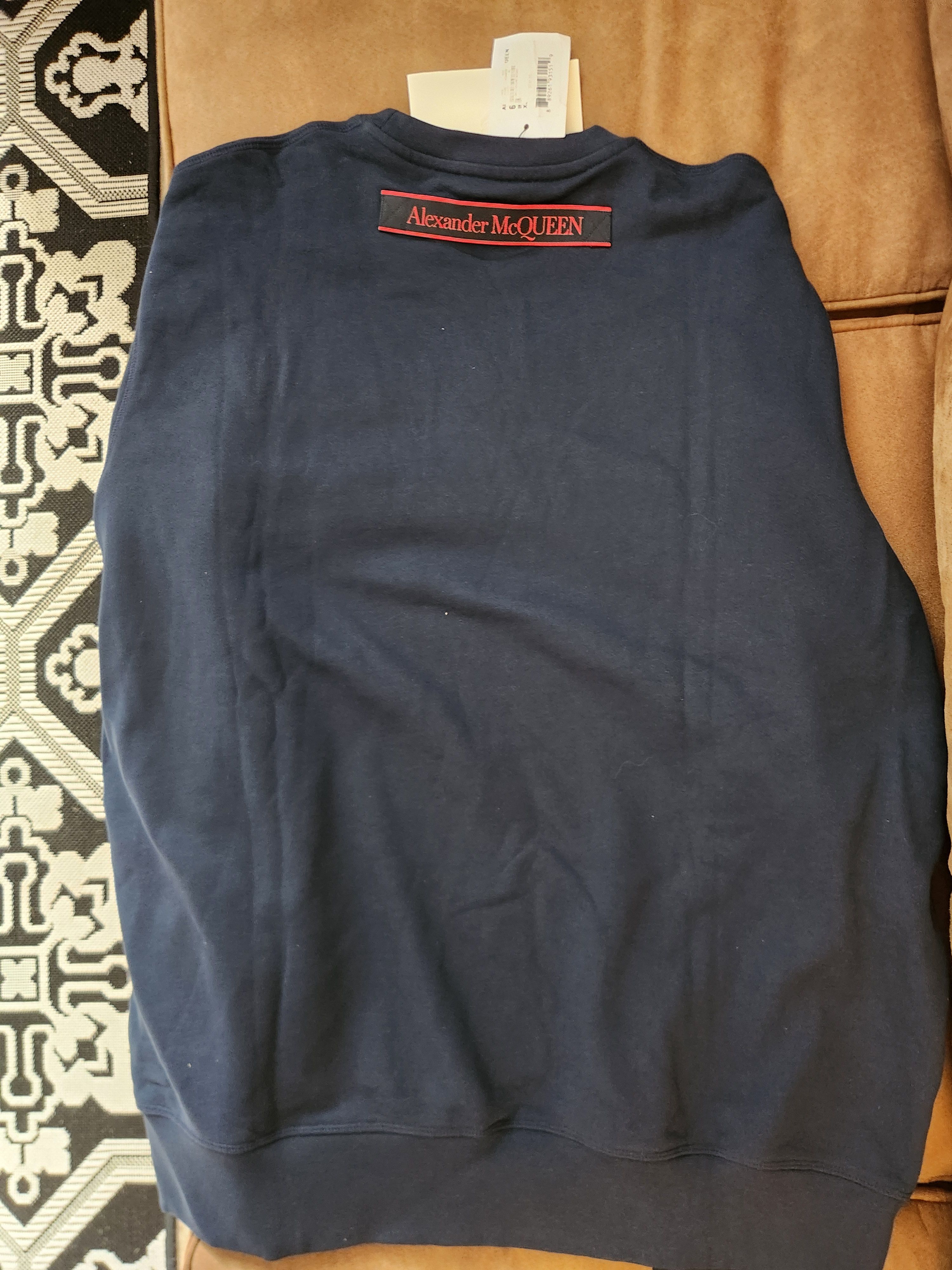 Alexander McQueen Alexander McQueen Navy Crew Size US XL / EU 56 / 4 - 3 Thumbnail