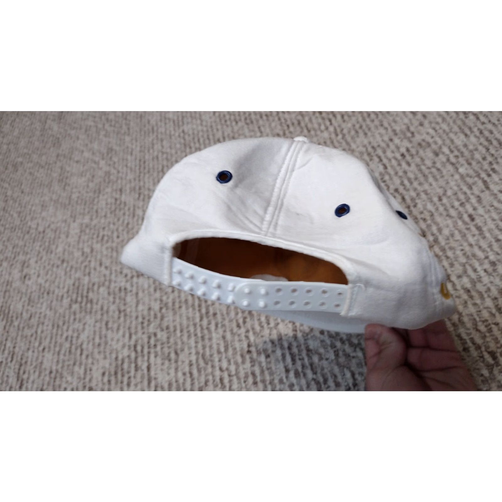 Umbro VINTAGE Umbro Hat 5 Panel Soccer Brasil CBF Pin White Adjustable Mens Cap Logo 90s Size ONE SIZE - 5 Thumbnail