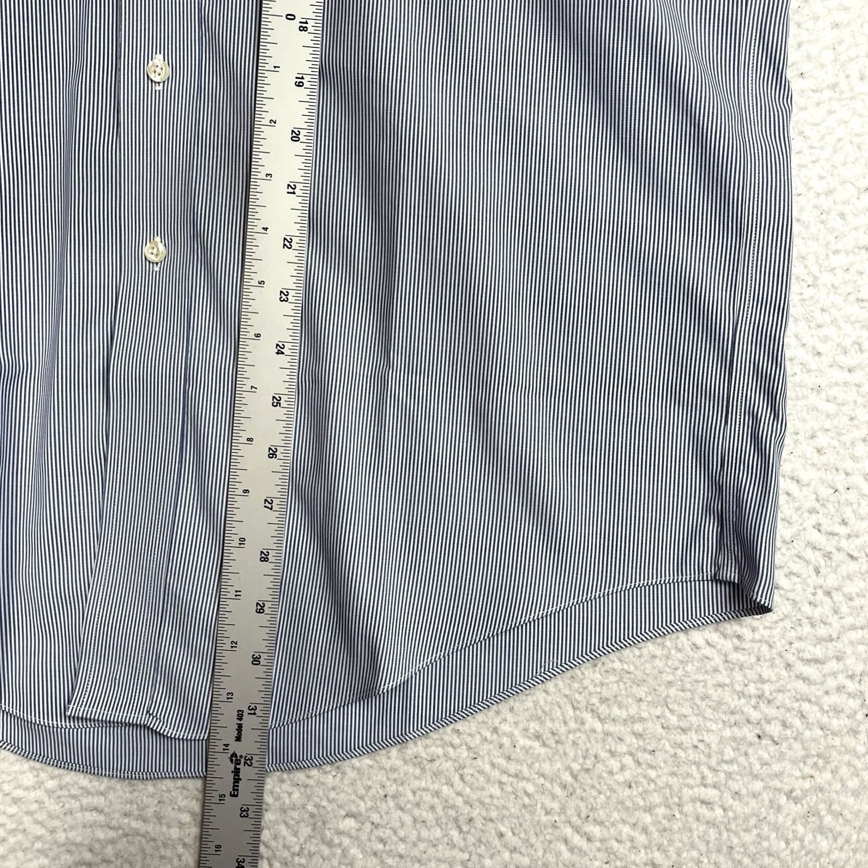 Brooks Brothers VINTAGE Brooks Brothers Shirt Button Down Oxford Blue Striped OCBD 15.5-34 Classic Preppy USA Mens Size US L / EU 52-54 / 3 - 4 Thumbnail
