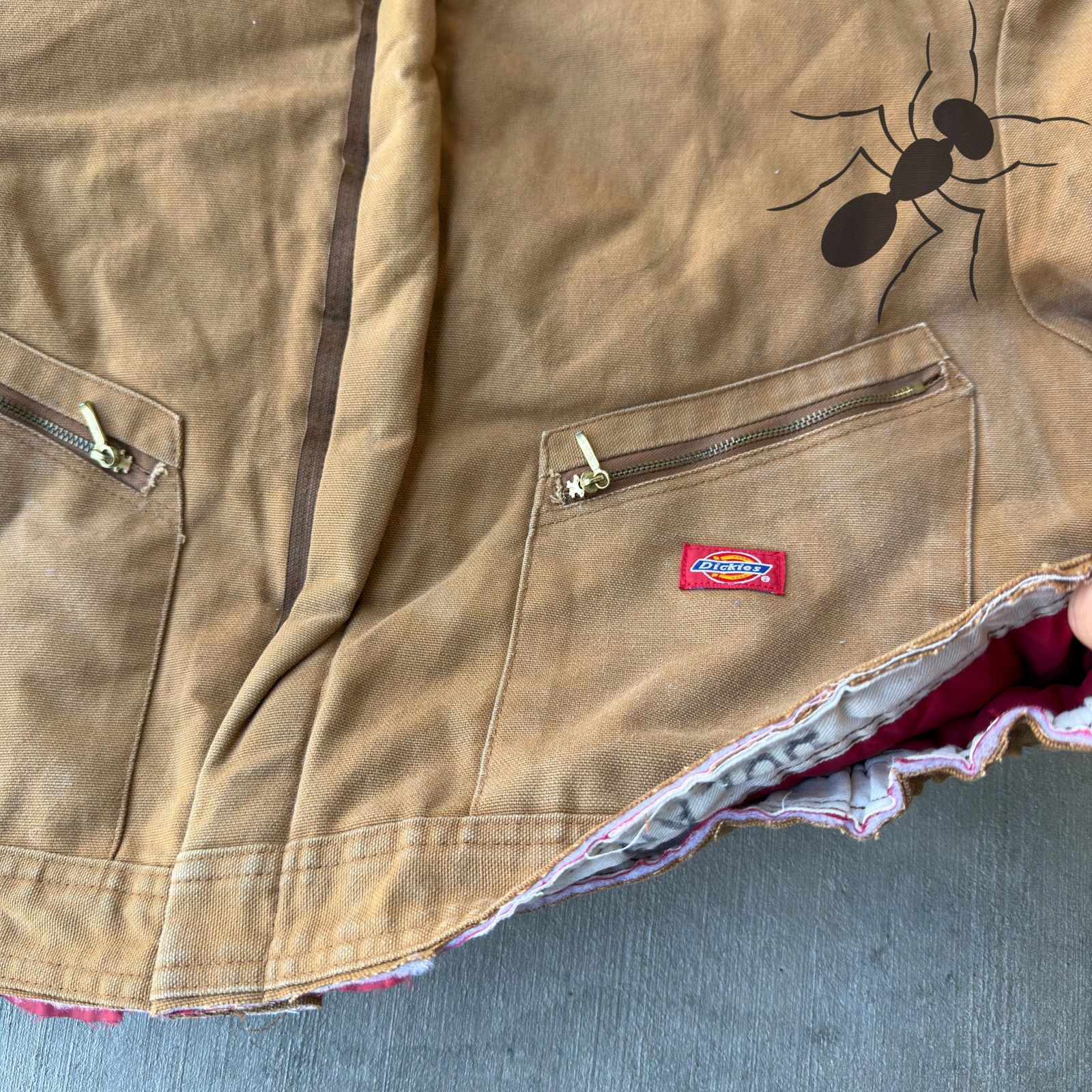 Dickies × Vintage Vintage Y2K dickies brown cropped work wear jacket Size US XL / EU 56 / 4 - 5 Thumbnail