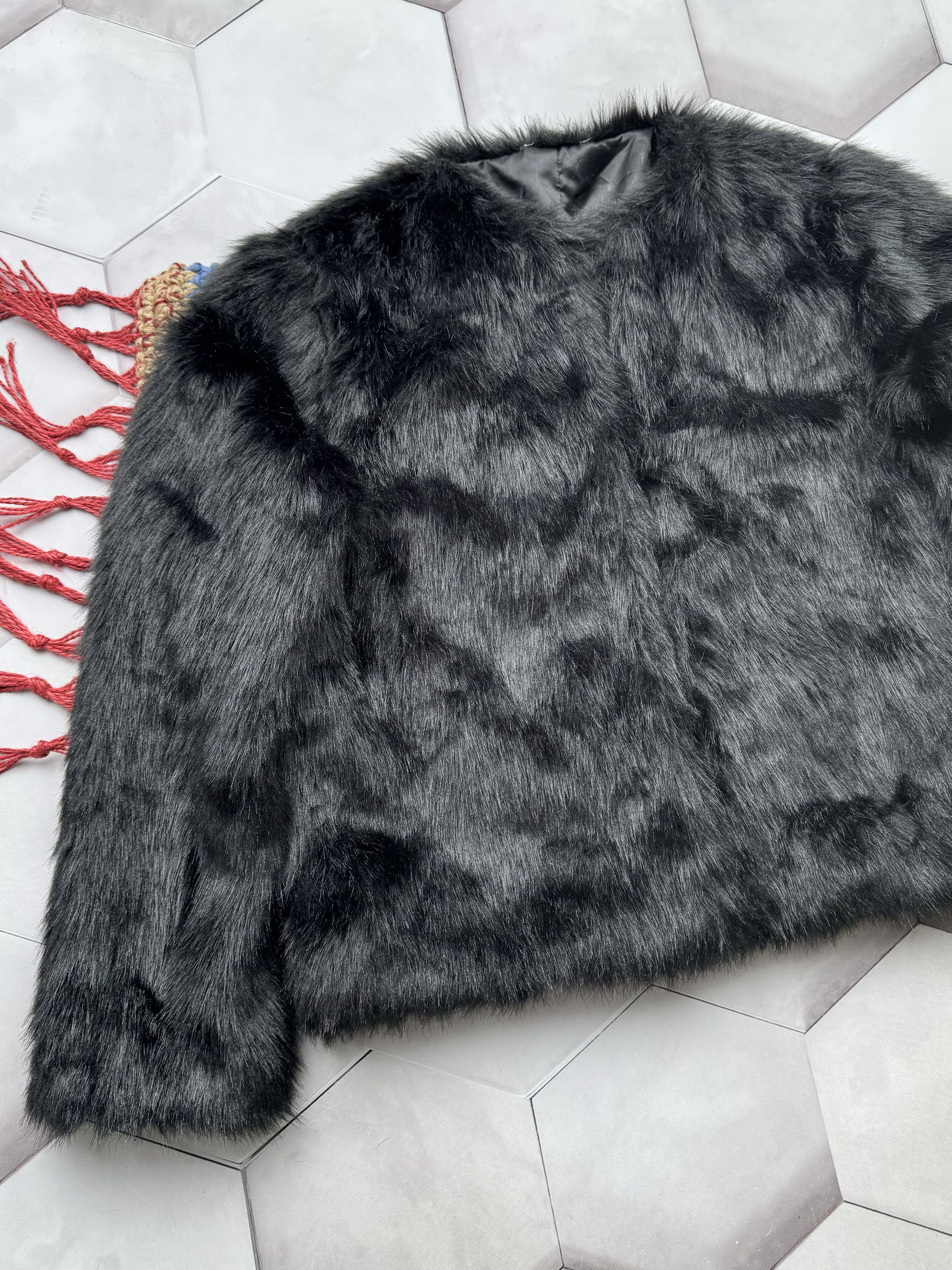Japanese Brand Vintage Faux Fur Coat (E4) Size L / US 10 / IT 46 - 2 Thumbnail