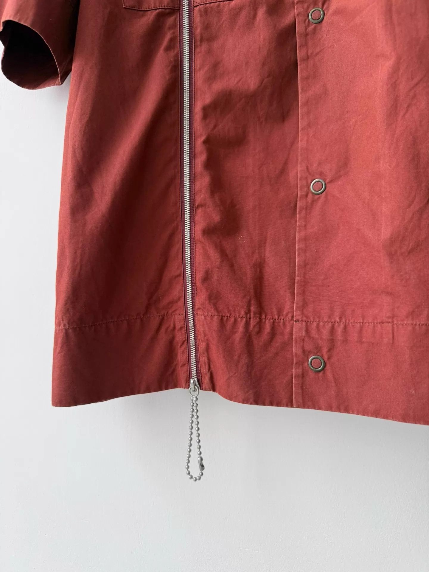 Maison Margiela Maison Margiela S/S16 Cuban Collar Zipper Shirt Dirty 48 Size US M / EU 48-50 / 2 - 7 Thumbnail