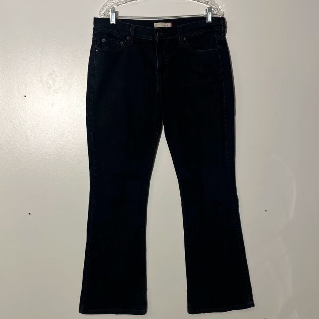 Levi's Levi's 515 Bootcut Slim Fit Denim Jeans Black Women's 12 Regular 5-Pocket Tapered Size 34" / US 12 / IT 48 - 2 Thumbnail