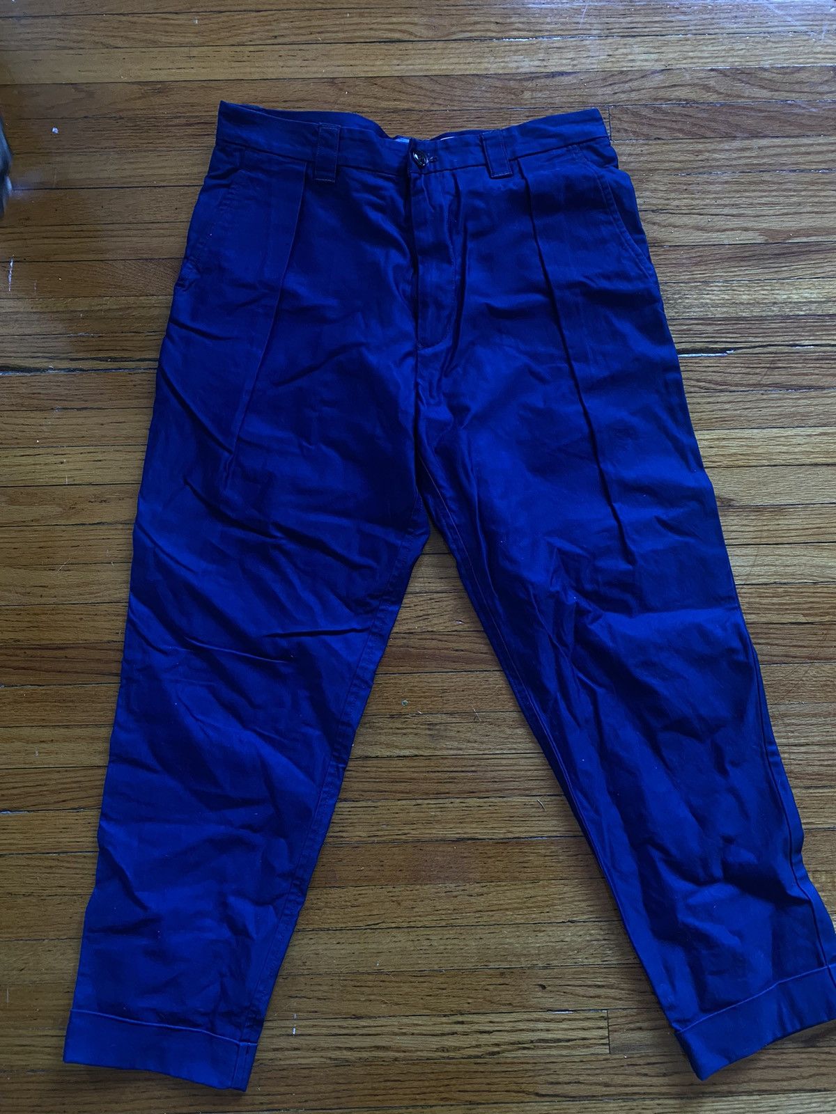 image of Blue Blue Japan Pleated Trousers Indigo, Men's (Size 30)