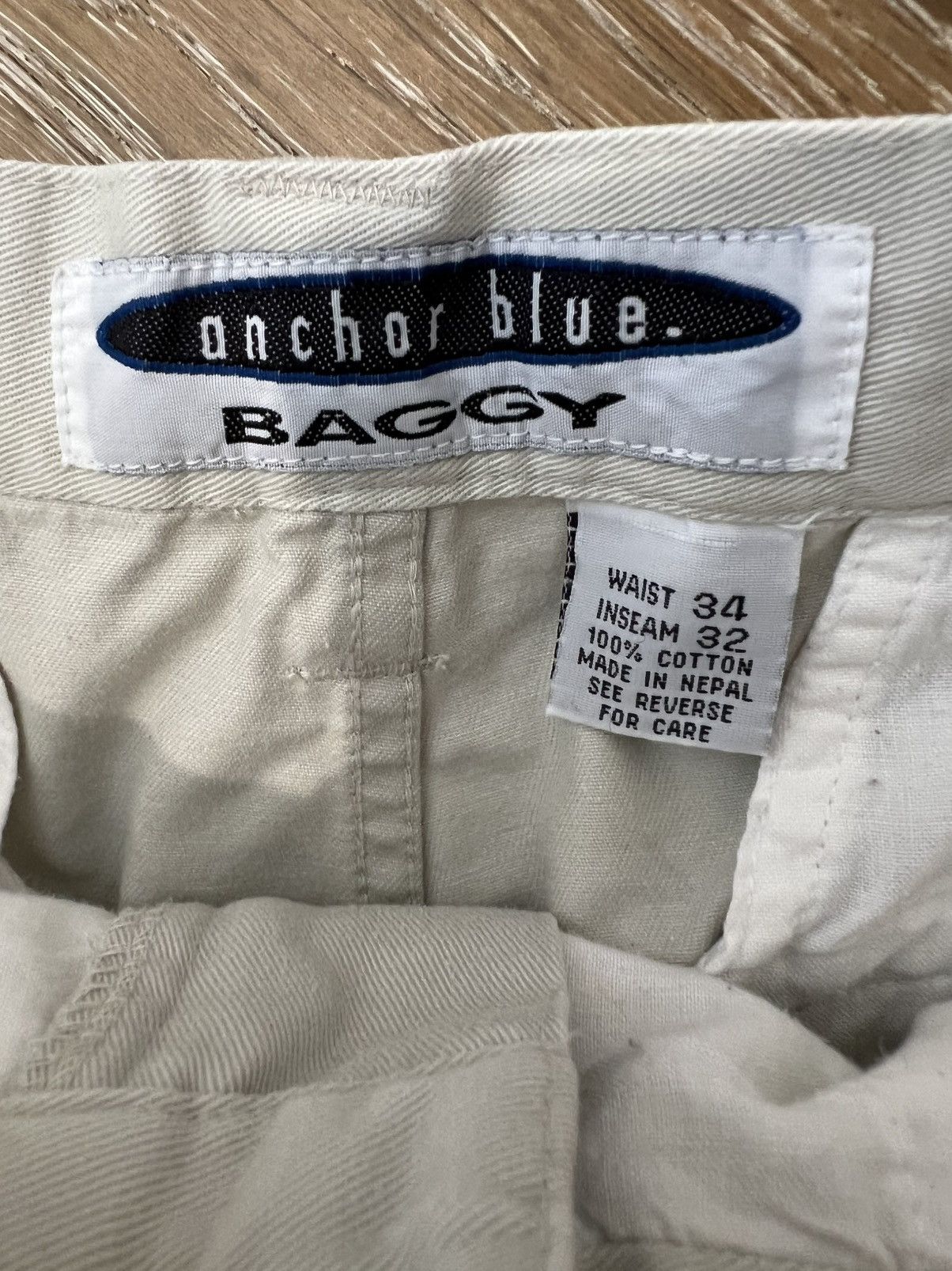 Anchor Blue Vintage anchor blue baggy trousers Size US 33 - 3 Thumbnail
