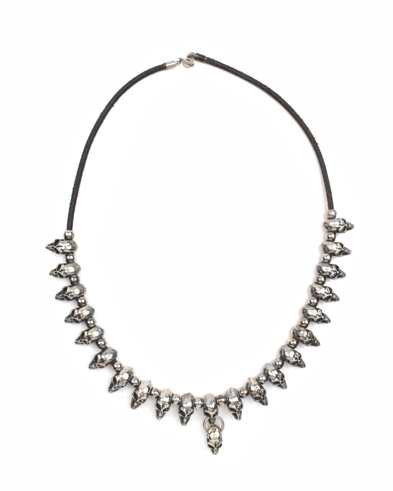 Hysteric Glamour 2000S JAPANESE MADE SKULL BEAD GOTHIC NECKLACE Size ONE SIZE - 1 Thumbnail
