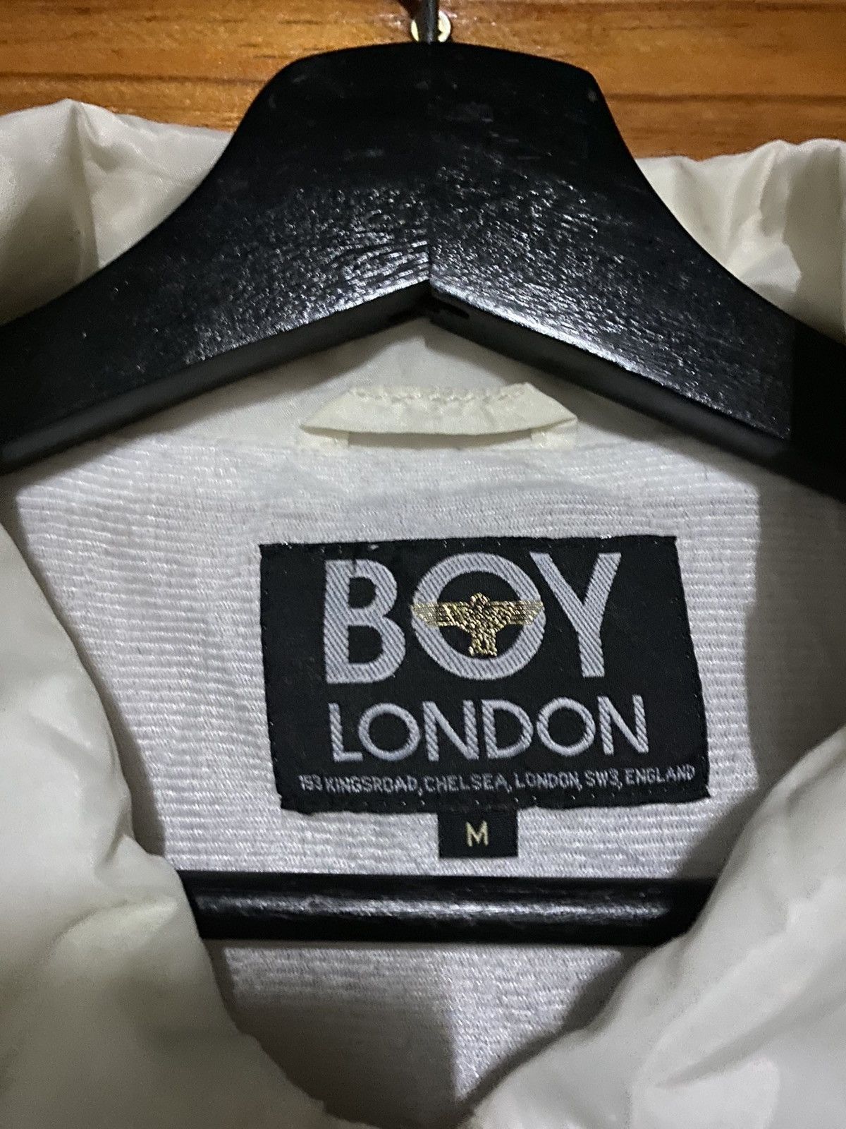 Boy London Boy London White Nylon Coach Jacket Black Stripe Accent Size US M / EU 48-50 / 2 - 7 Thumbnail