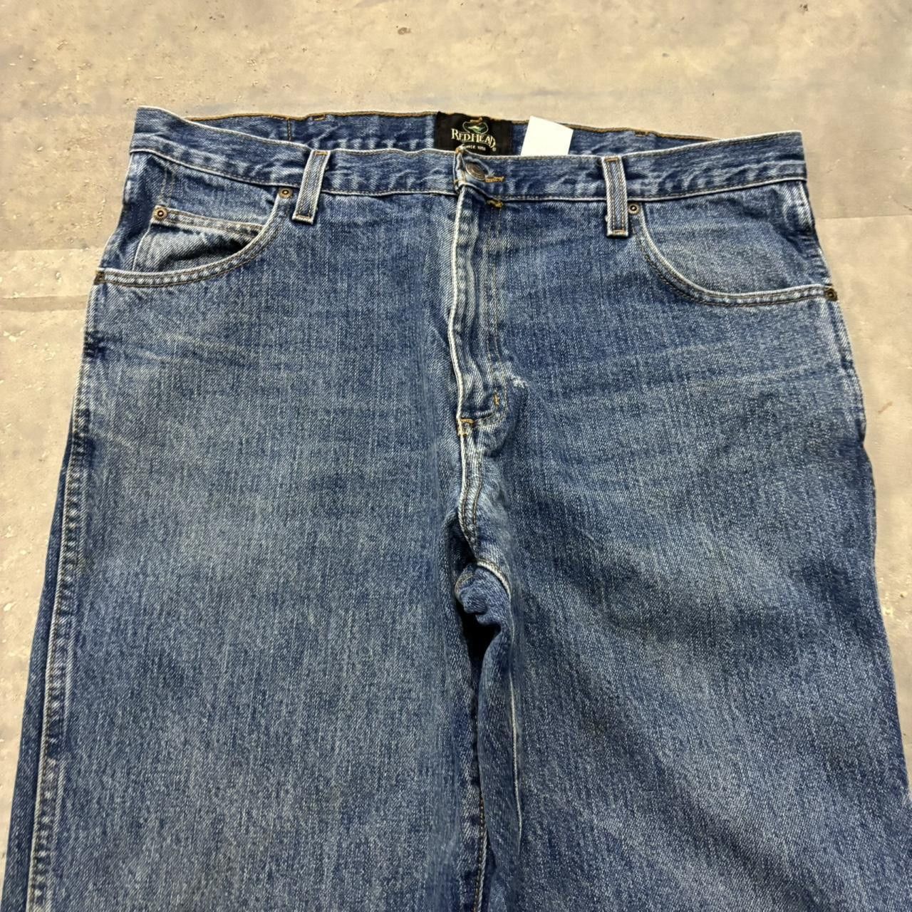 Japanese Brand × Vintage Crazy Vintage Y2K/2000s Grunge Dark Wash Essential Denim Jeans! Size US 36 / EU 52 - 5 Thumbnail