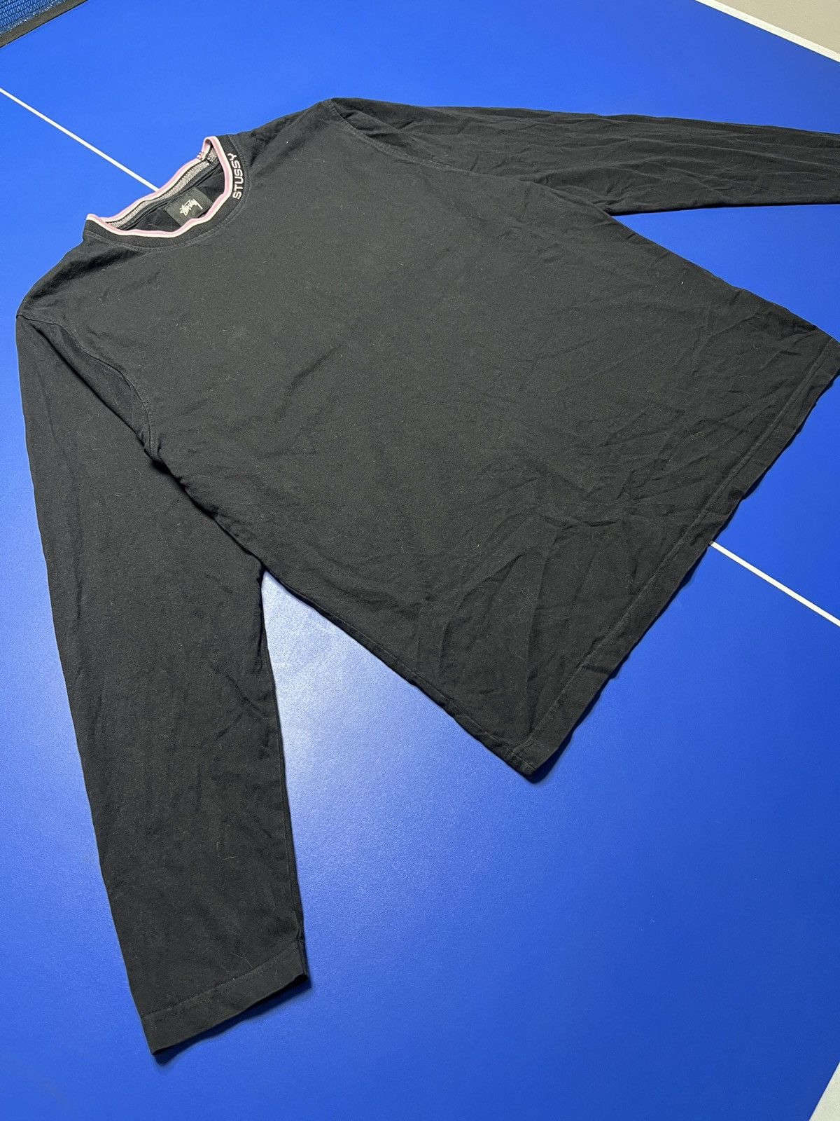 Stussy Stussy Long Sleeve Ribbed Crewneck Sweatshirt Black Men’s Size US L / EU 52-54 / 3 - 2 Thumbnail