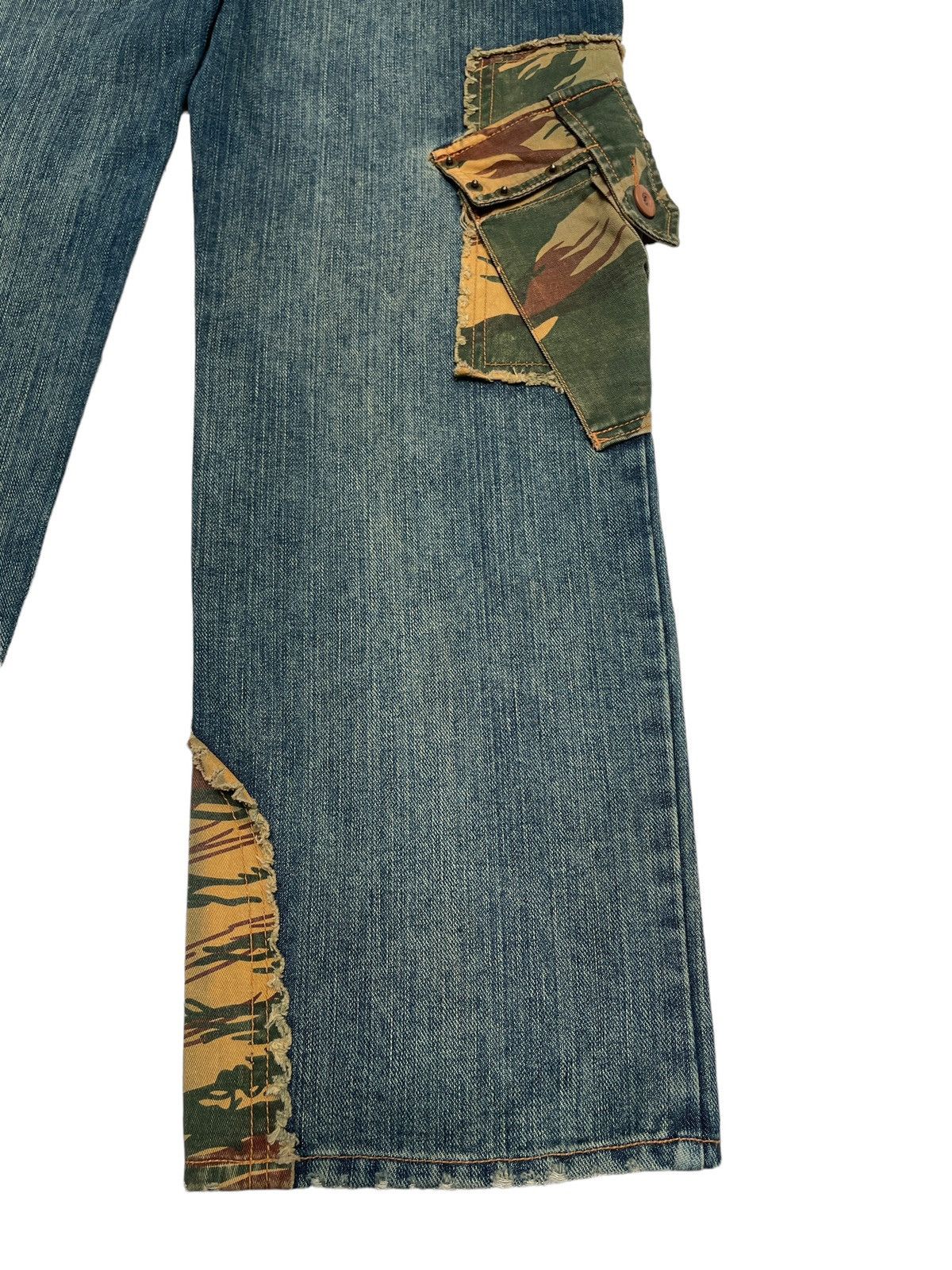 Le Grande Bleu (L.G.B.) Very Rare Vintage Brand Bruce Pee Tactical Baggy Jeans 1990s Size US 31 - 9 Thumbnail