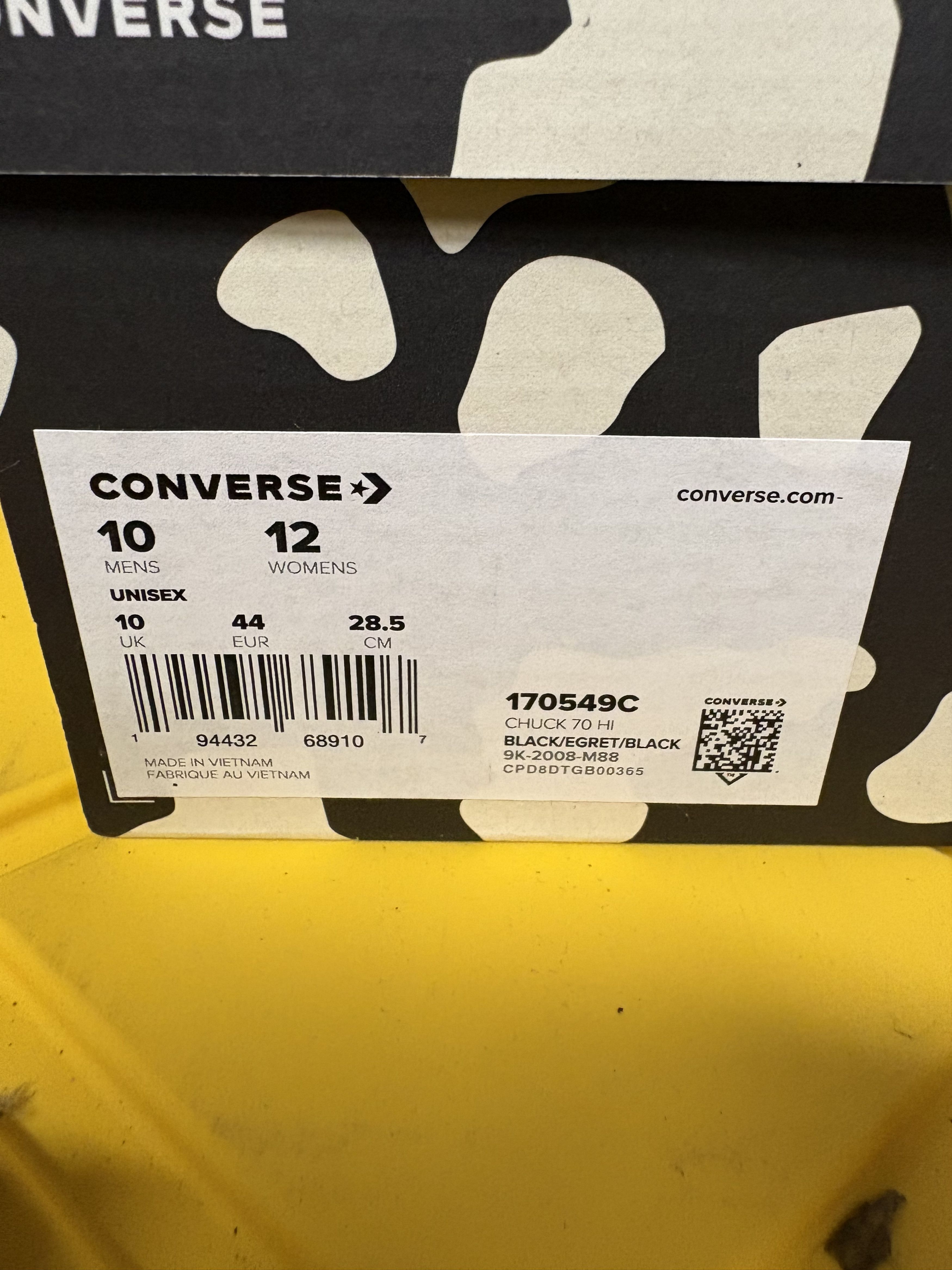 Brain Dead × Converse Brain Dead x Converse Chuck 70 High Black Size US 10 / EU 43 - 4 Thumbnail