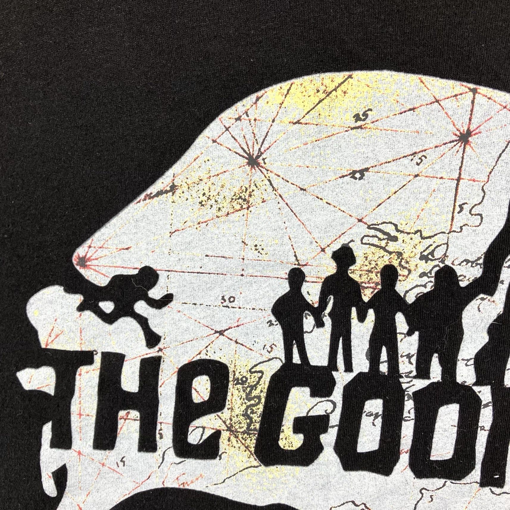 Vintage Mens Goonies T Shirt 3XL Black Skull Map Retro 80s Front Graphic Crew Neck Short Sleeve Baseball Graphic Tee Men Size US XXL / EU 58 / 5 - 6 Thumbnail